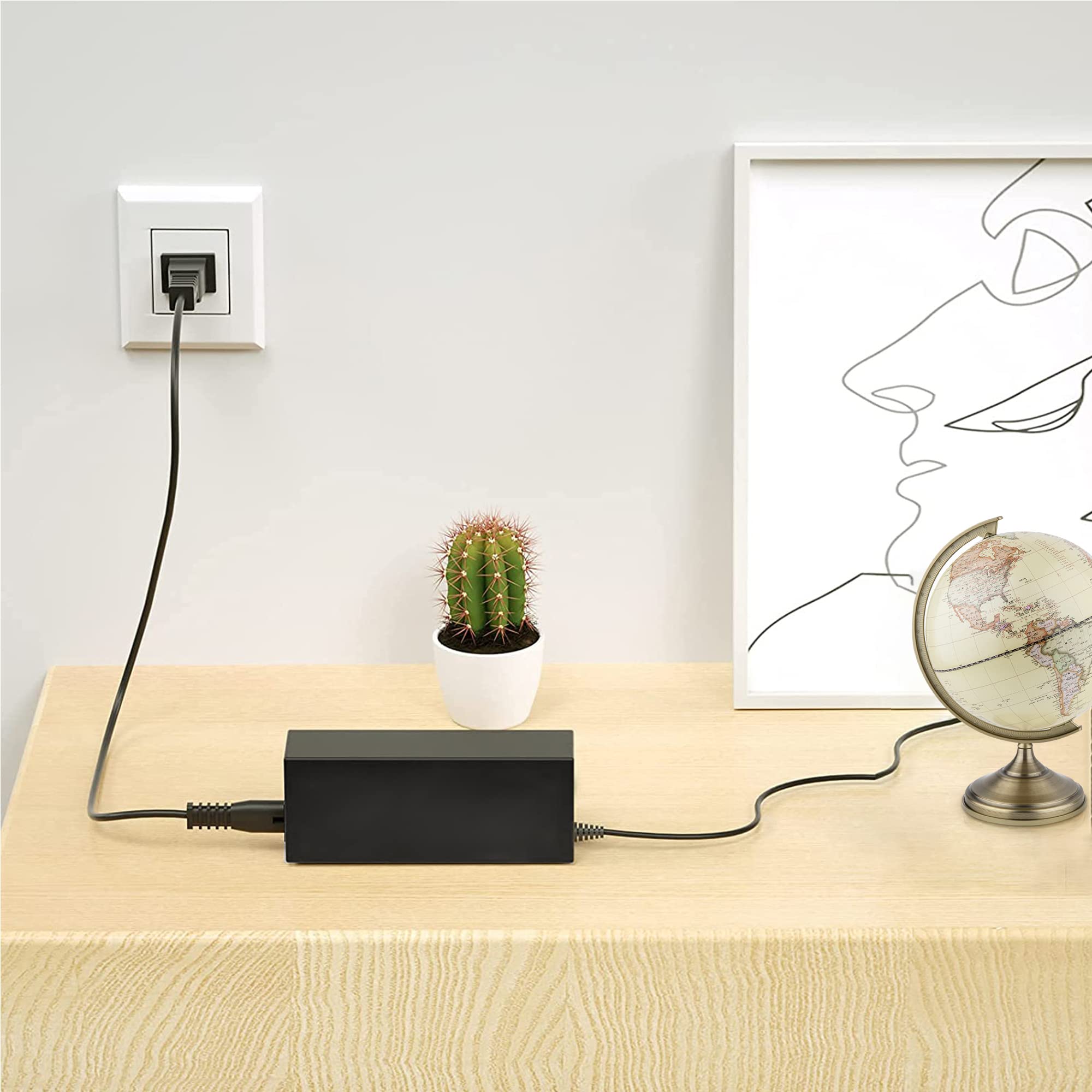 J-ZMQER 4-Pin AC/DC Adapter Compatible with TOUCHSYSTEMS 451810-000 451810000 Power Supply Cord Charger PSU 2