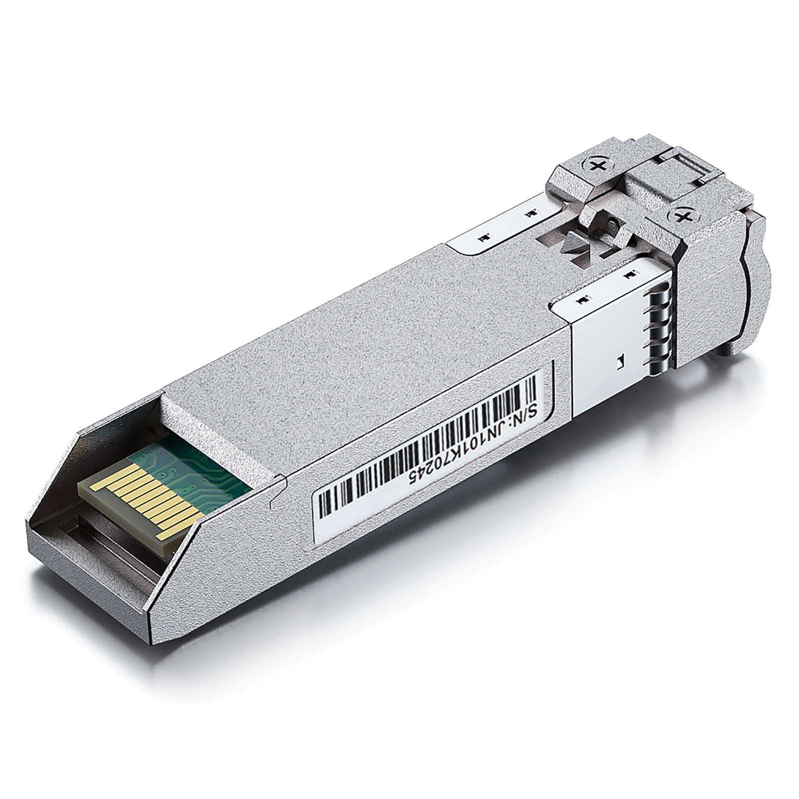 1 Pack of 1-Meter LC to LC OS2 Fiber Patch Cable & 2 Pack of Industrial Grade 10GBase-LR SFP+ Transceiver 6
