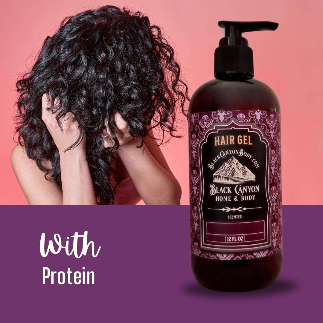 Black Canyon Forget Me Not & Citrus Scented Argan Oil Hair Shampoo, Conditioner and Hair Gel Set 5