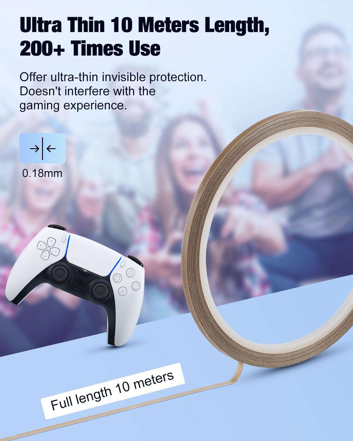 MoKo RGB Backlight Keyboard for PS5 Controller, Bluetooth Wireless Mini Gamepad Chatpad/10M Joystick Protector Ring Sticker Compatible with Steam Deck/PS Portal/ PS5/PS4/Xbox/ROG Ally/Legion Go/8 BitD 6