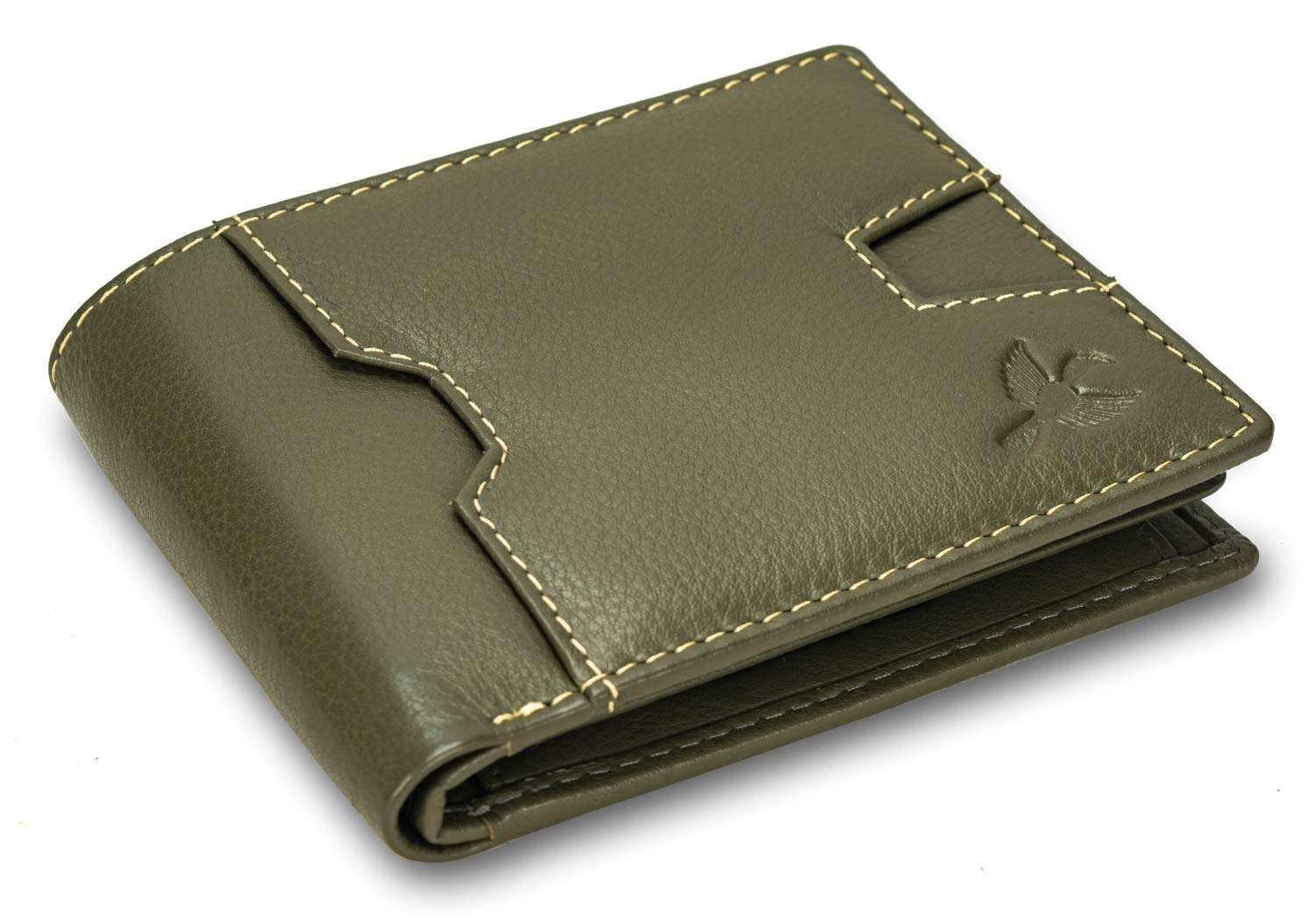 HORNBULL Edward Olive Leather Wallet for Men | Wallets Men with RFID Blocking | Mens Wallet 3
