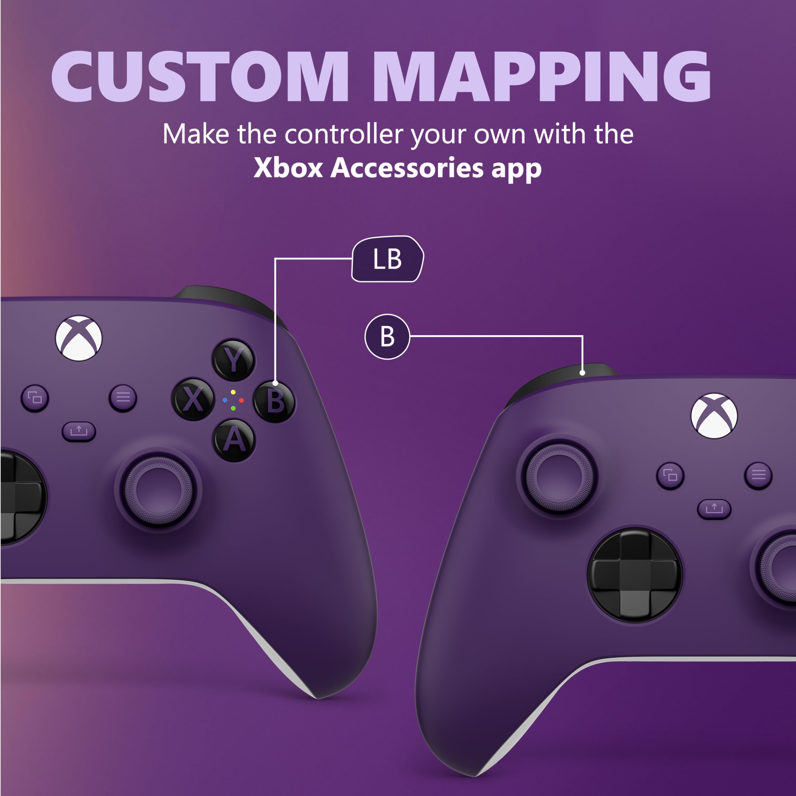 Xbox Core Wireless Gaming Controller – Astral Purple Series X|S, One, Windows PC, Android, and iOS 4