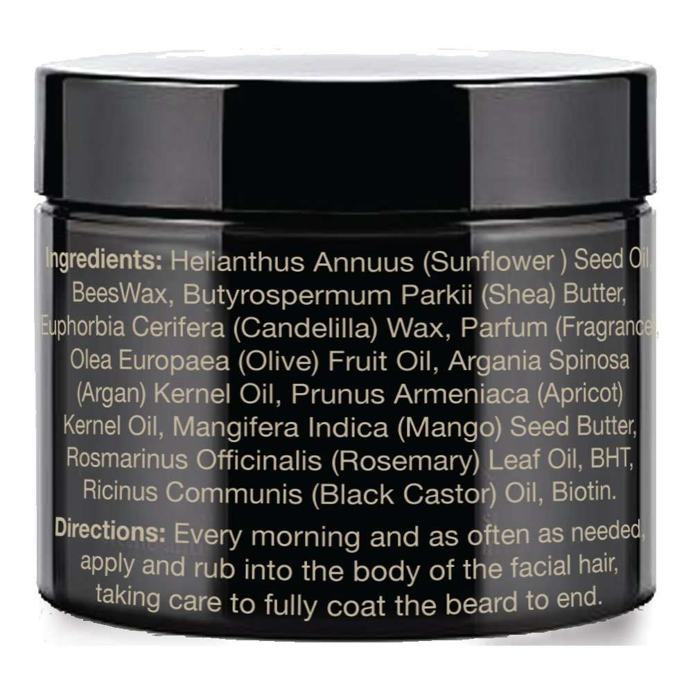 Beardilizer ® Beard Growth All Natural Beard Wax - Hypoallergenic Formula - Sandalwood - 4 oz 2