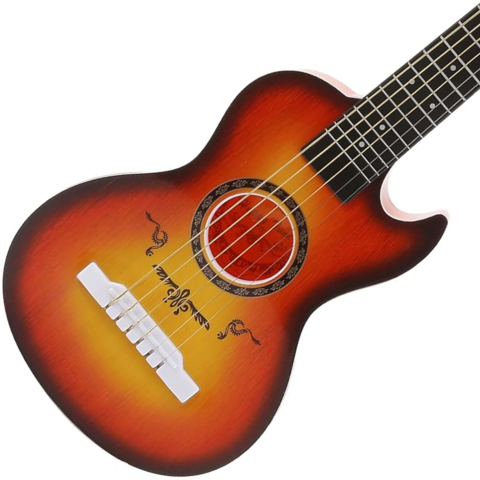 23" Acoustic Guitar, Kids 6 String Toy Guitar - Realistic Steel Strings - Beginner Practice First Musical Instrument for Children, Toddlers (Cherry Sunburst) 3