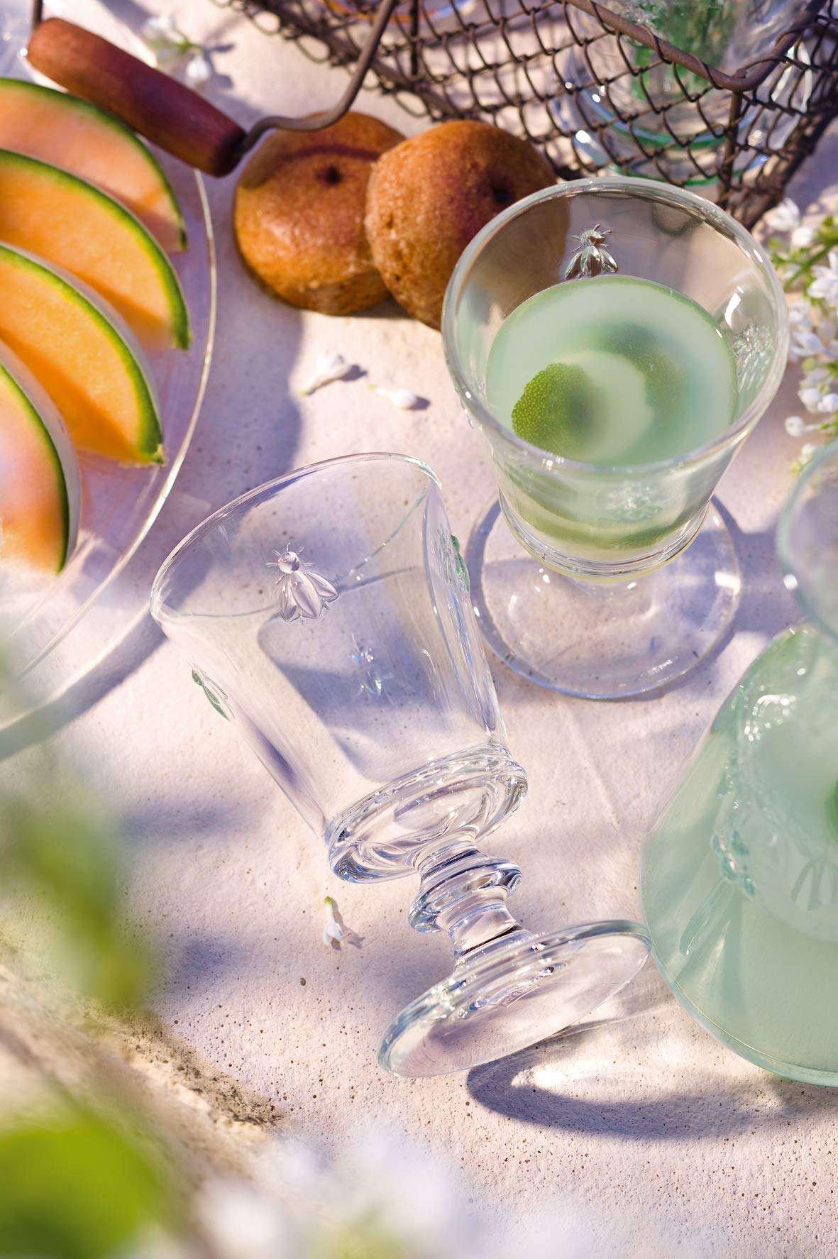 La Rochere Napoleon Bee Stemmed Wine Glass Set of 6 – Vintage Wine Glasses – La Rochere Bee Glassware Sets (9 oz) 3