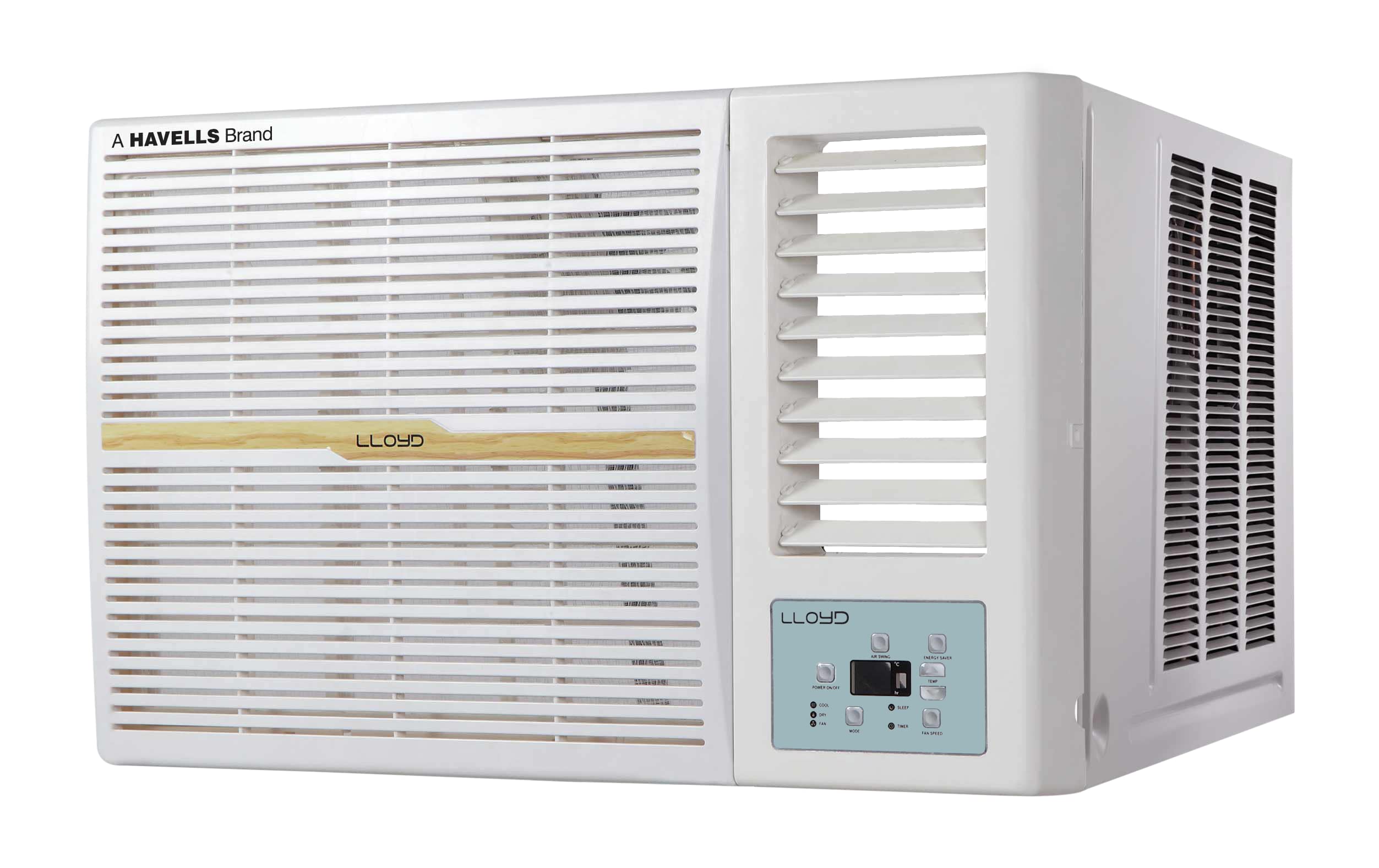 Lloyd 1.5 Ton 5 Star Window AC (GLW18B5YWGEW, 100% Copper, White with Golden Deco Strip) 1
