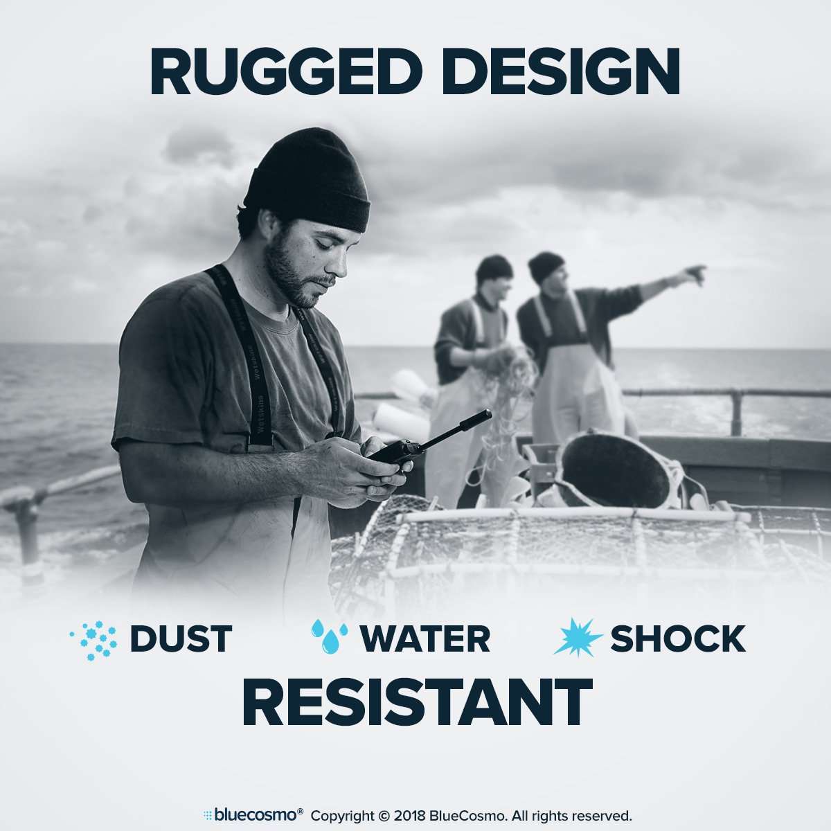 BlueCosmo Iridium Extreme Satellite Phone & 1200 Minute 2 Year Global Prepaid SIM Card - Voice, SMS Text Messaging, GPS Tracking, Emergency SOS - Online Activation - 24/7 4