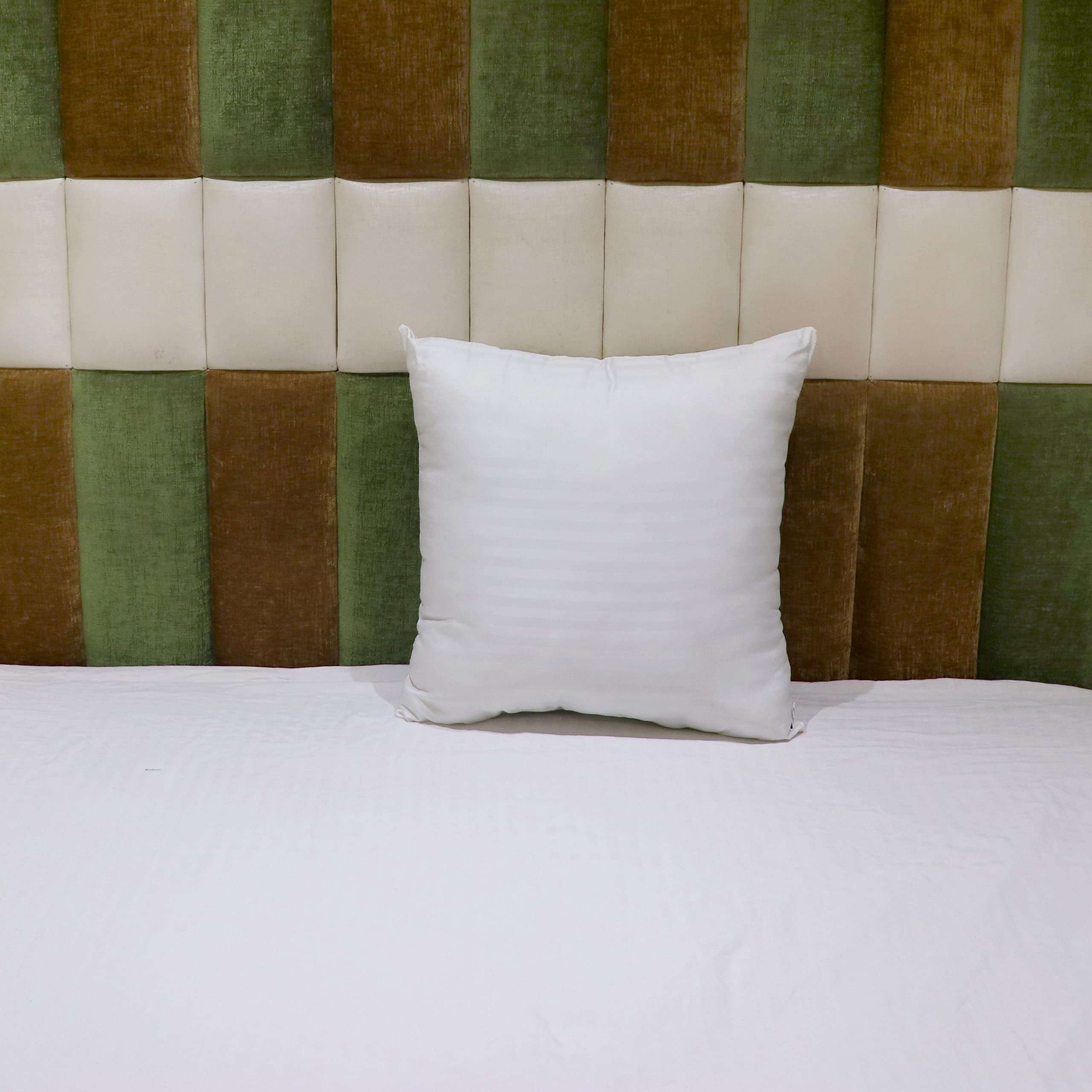 Hoolloomooloo Square Pillow 20x20 Inches, Set of 2, Microfiber Hotel Quality Premium Fibre Soft Cushion Filler (50x50 cm) White 4