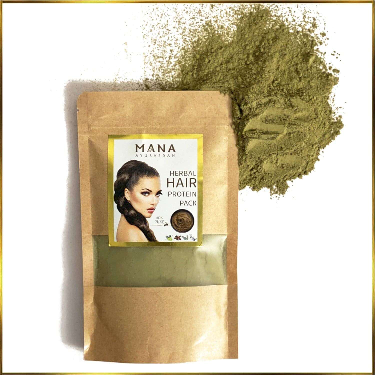 MANA AYURVEDAM HERBAL HENNA | Ayurvedic Hair colour | 100g 5