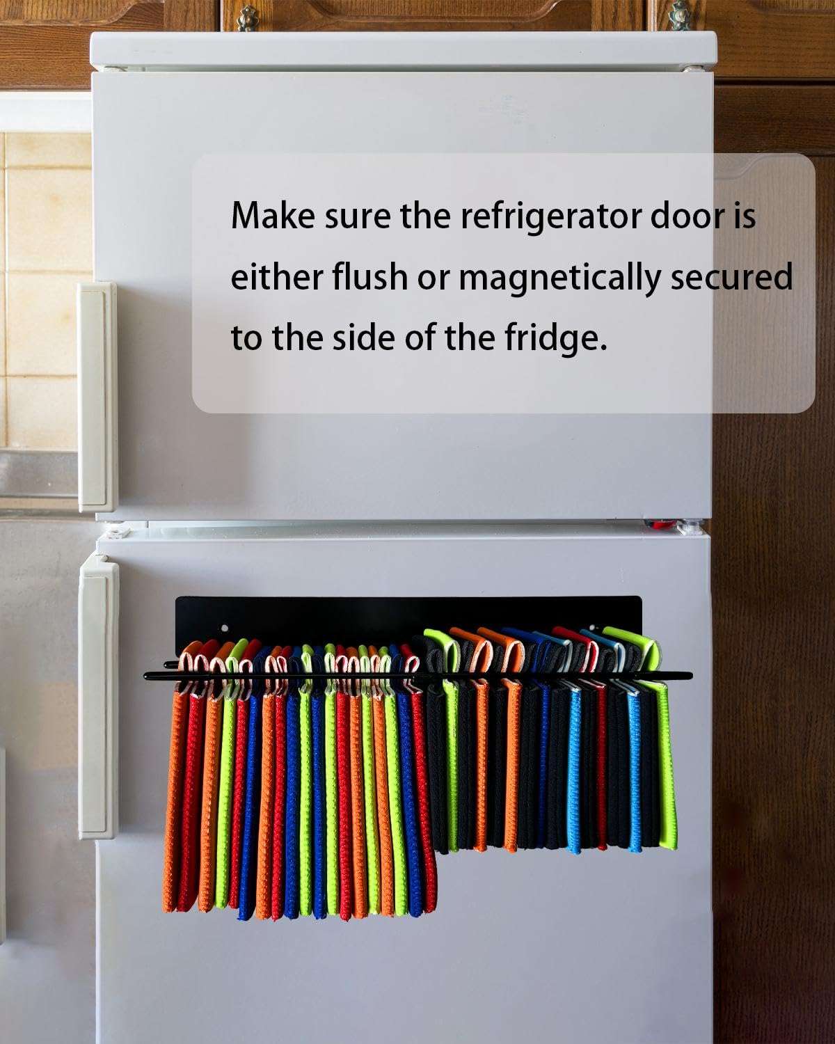 FEYRUN Magnetic Can Cooler Holder, Fridge/Wall Mount Sleeve Dispenser Organizer, Fits Regular&Skinny Size 4