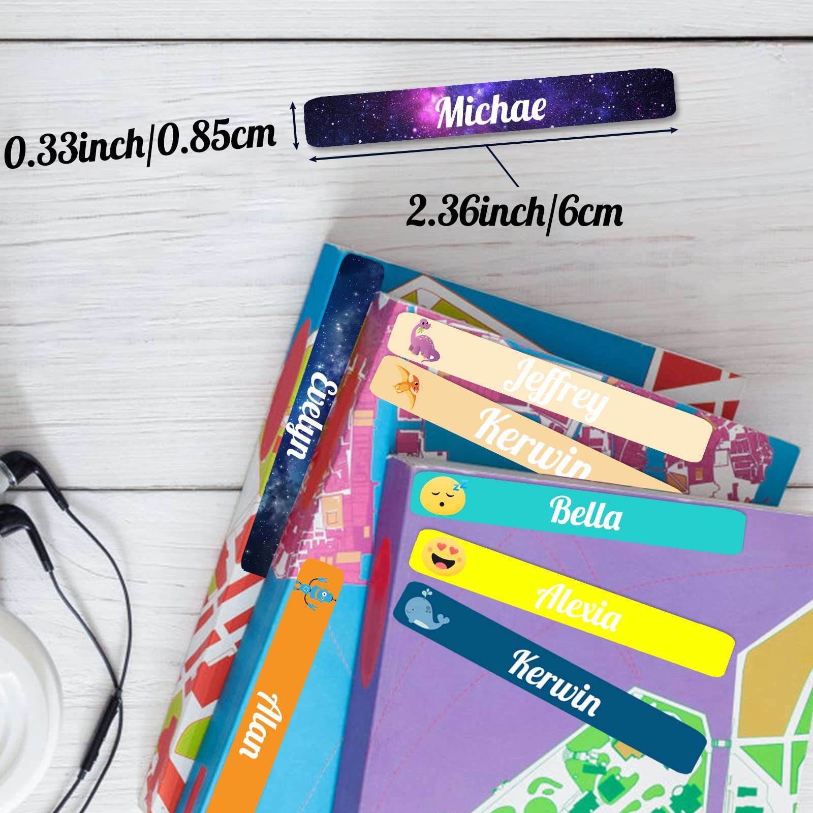 100 Pcs Personalized Labels for Kids School Supplies Waterproof, Custom Name Stickers Kids Labels for Travel, Daycare, Stationery 4