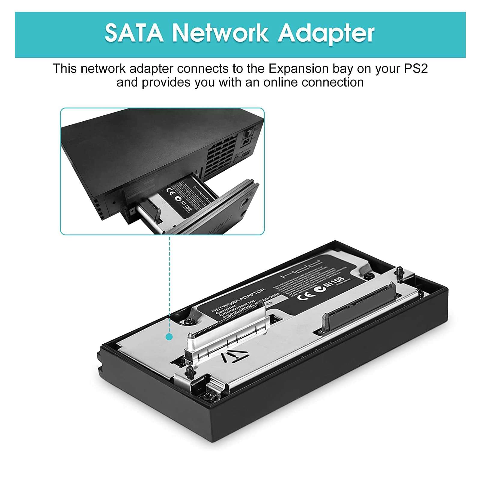 Game Hard Disk Adapter, Hard Network Adapter Portable for Game Console 4