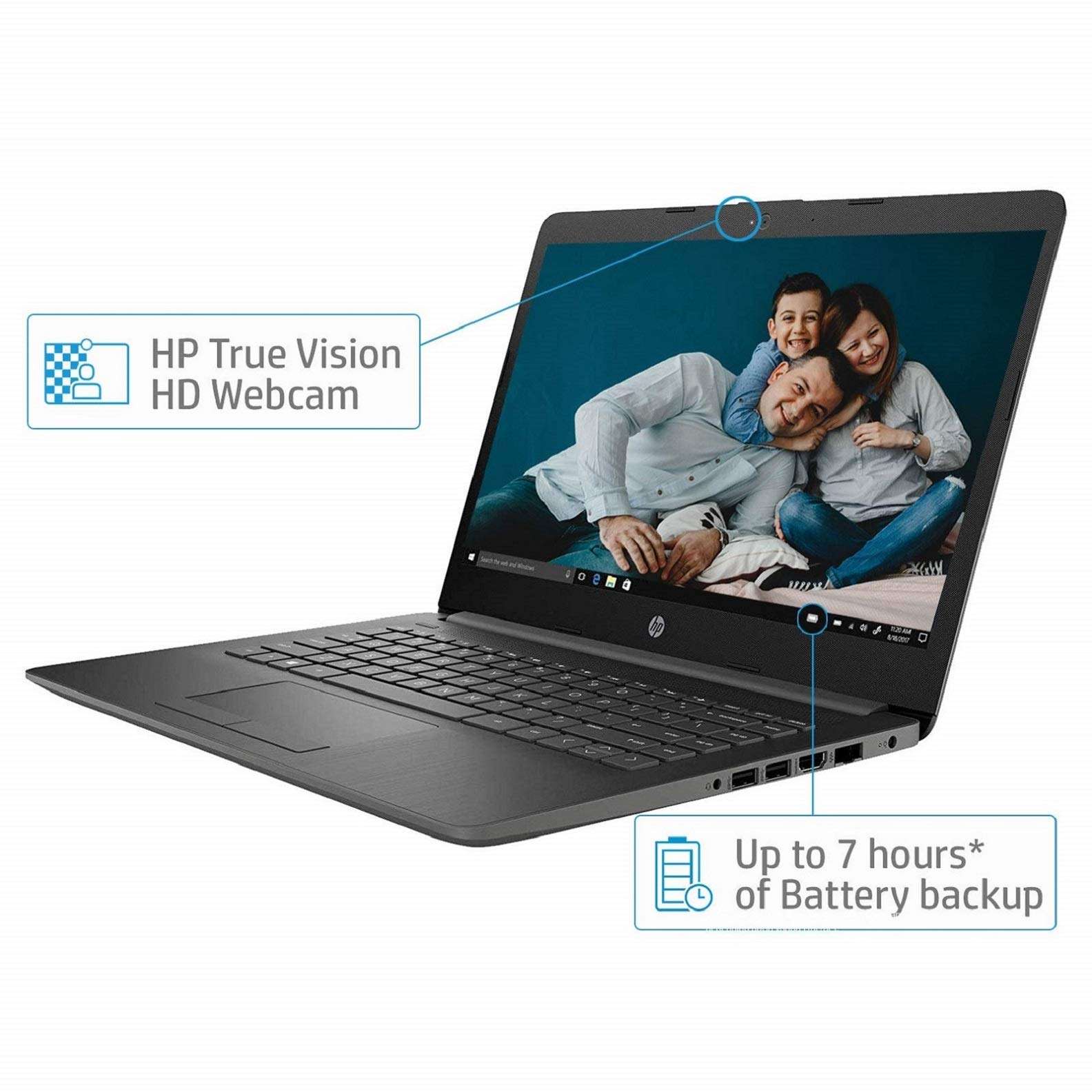HP 15 11th Gen Intel Core i3 Thin & Light 15.6 inches FHD Laptop (4GB DDR4/1TB HDD/M.2 Slot/Windows 10 Home/MS Office/Jet Black/1.76 Kg), 15s-du3053TU 5