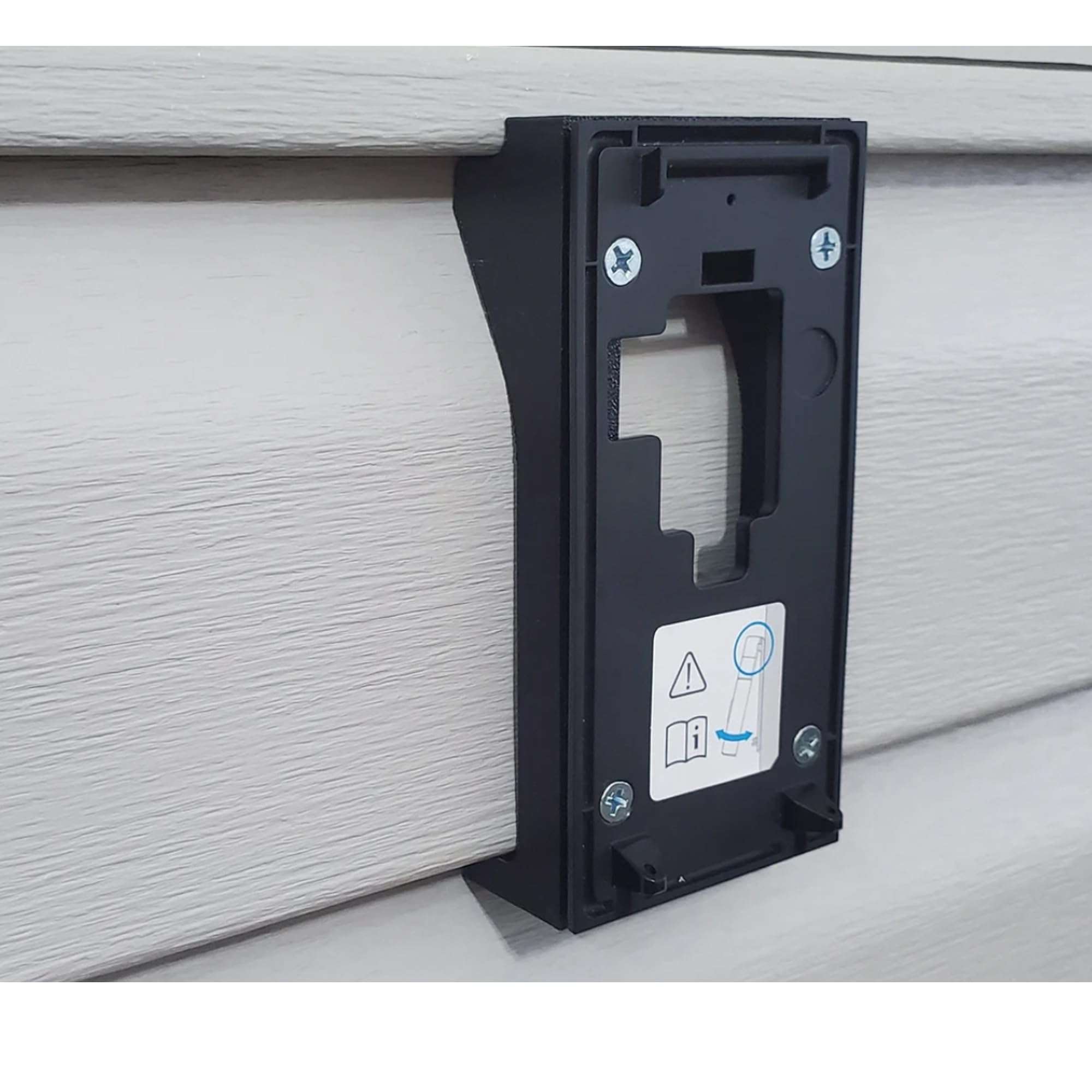 Dutch Lap 4.5 Siding Mounting Bracket Wedge Compatible with Ring Battery Doorbell (Newest Model) & Ring 2nd Gen 3D. Printed UV Resistant 4