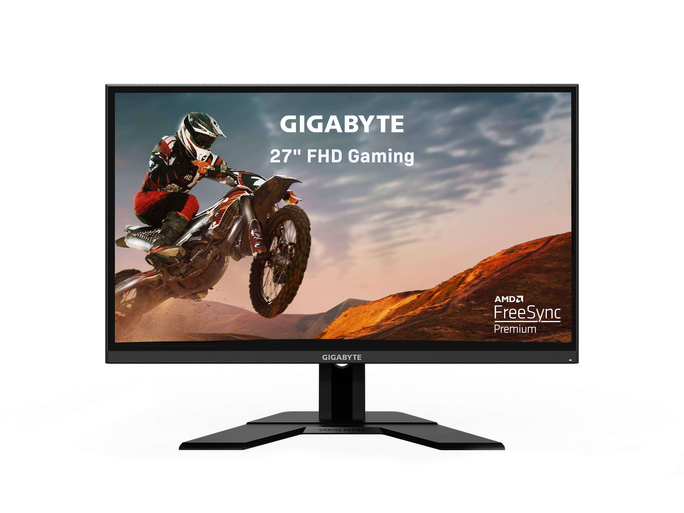 GIGABYTE G27F 27" 144Hz 1080P Gaming Monitor, 1920 x 1080 Pixels IPS Display, 1ms (MPRT) Response Time, 95% DCI-P3, FreeSync Premium, 1x Display Port 1.2, 2X HDMI 1.4, 2X USB 3.0, Black (G27F-SA) 1
