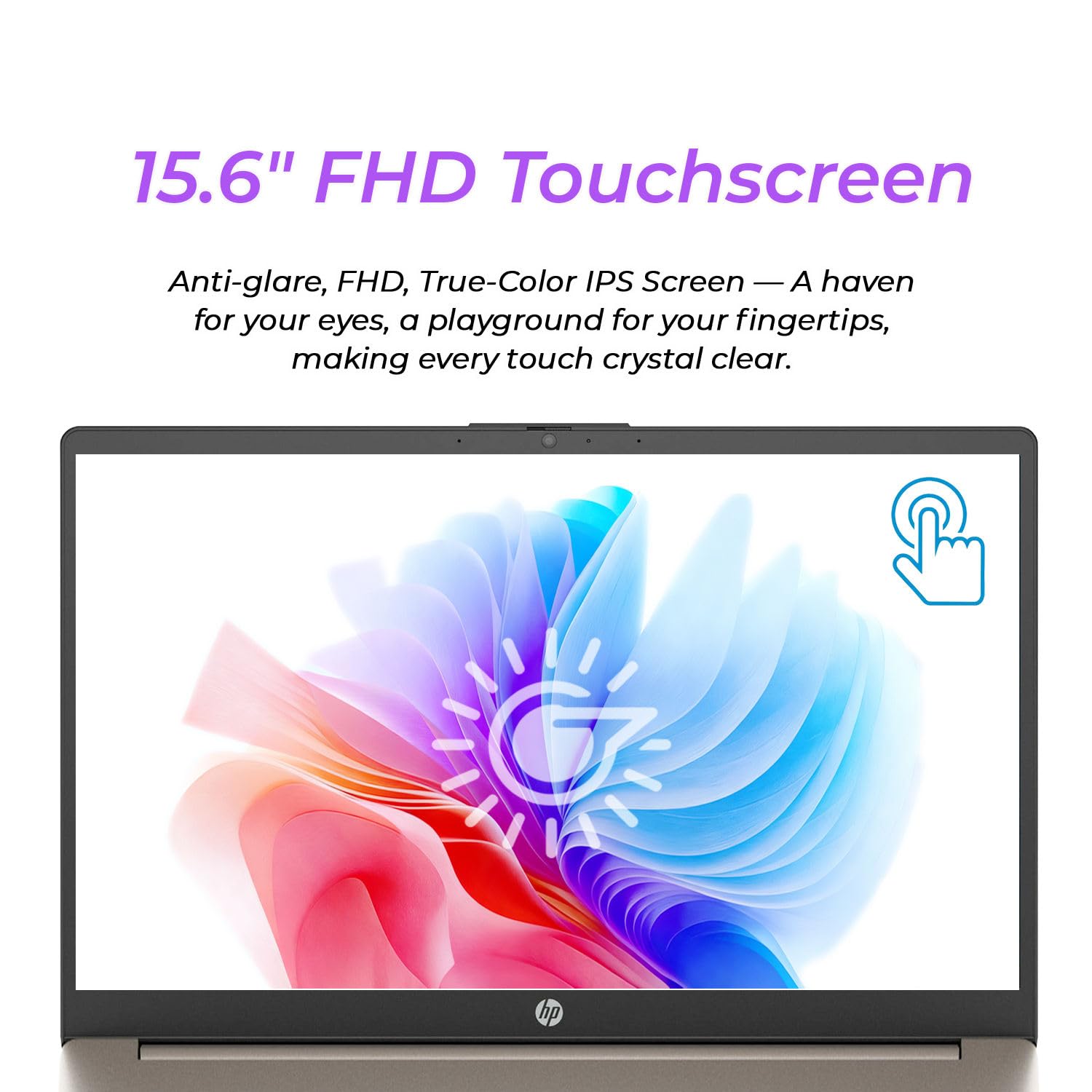 HP Latest 15.6" FHD Touchscreen Laptop | Intel 13th 8 Cores i3 CPU (Beat 11th i5) | 2026 Edition | 256GB SSD | AI Copilot Key | Long Battery Life | Wi-Fi 6 | Windows 11 | No Mouse 4