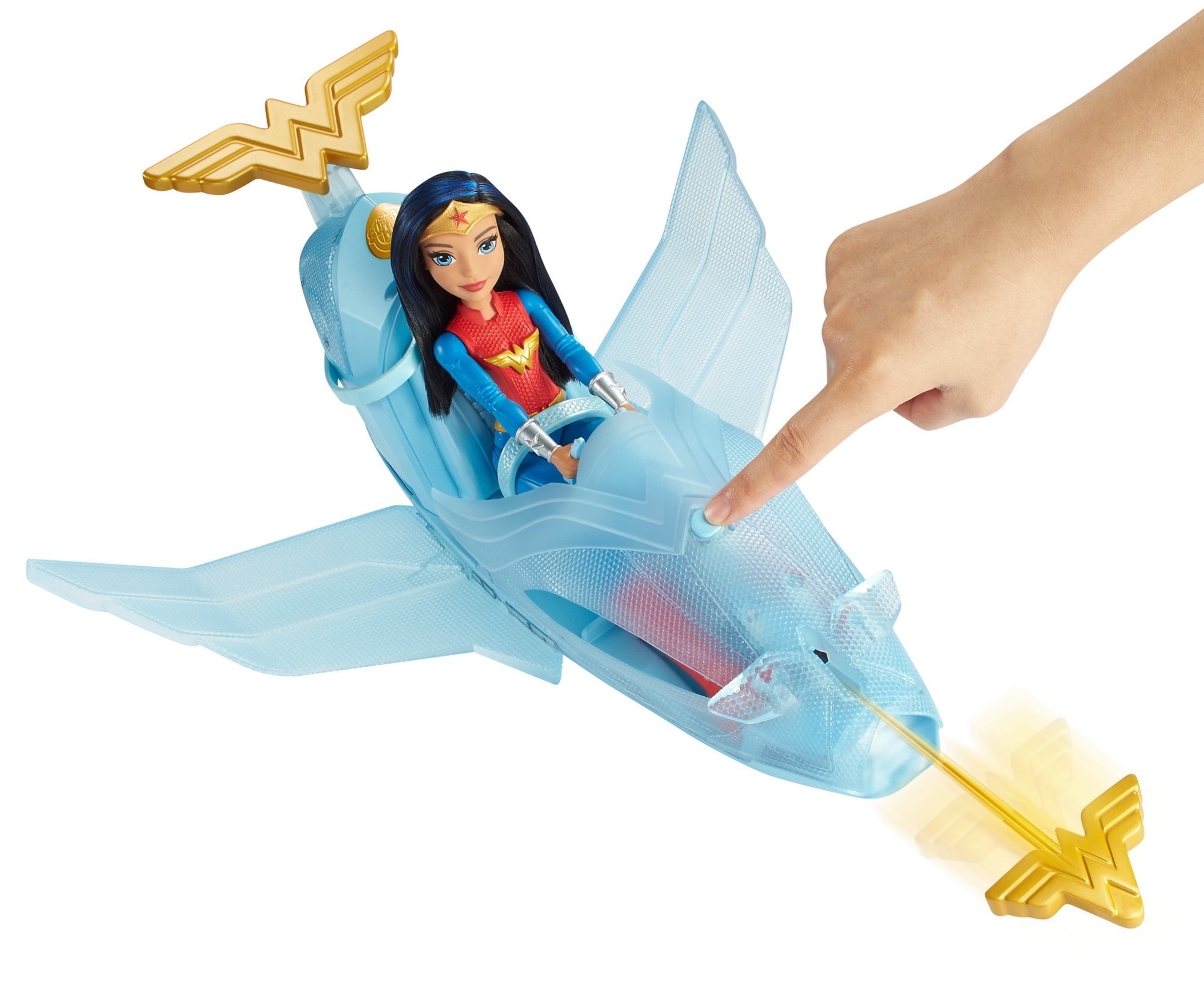 DC Super Hero Girls Wonder Woman & Invisible Jet Dolls, Multicolor, 19.0 inches tall 4