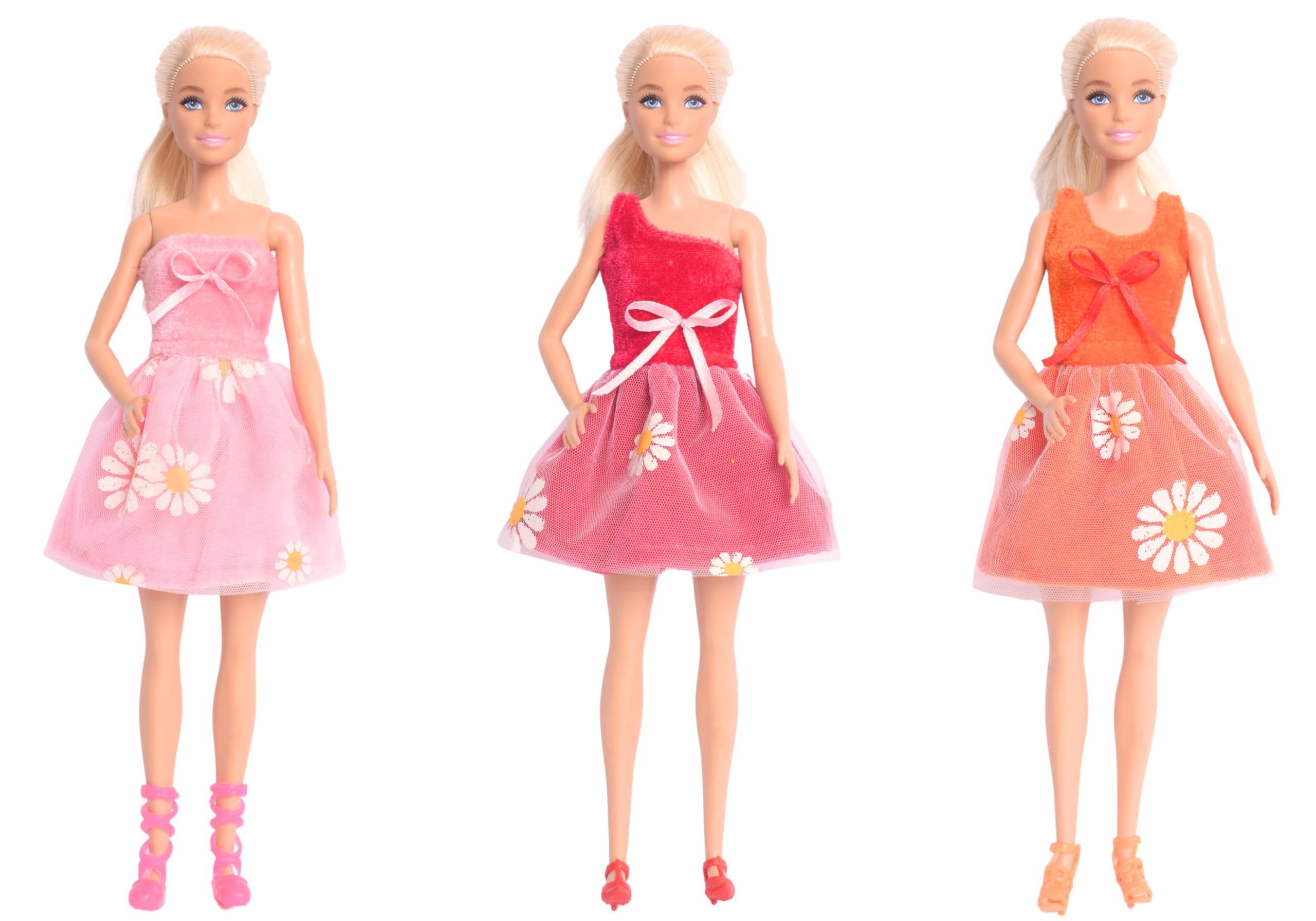 El Figo Doll Clothes, Dresses and Accessories Set Featuring 3 Printed Outfits with Accessories (Tailored Doll Dress for 29 c.m Tall Toy) 5