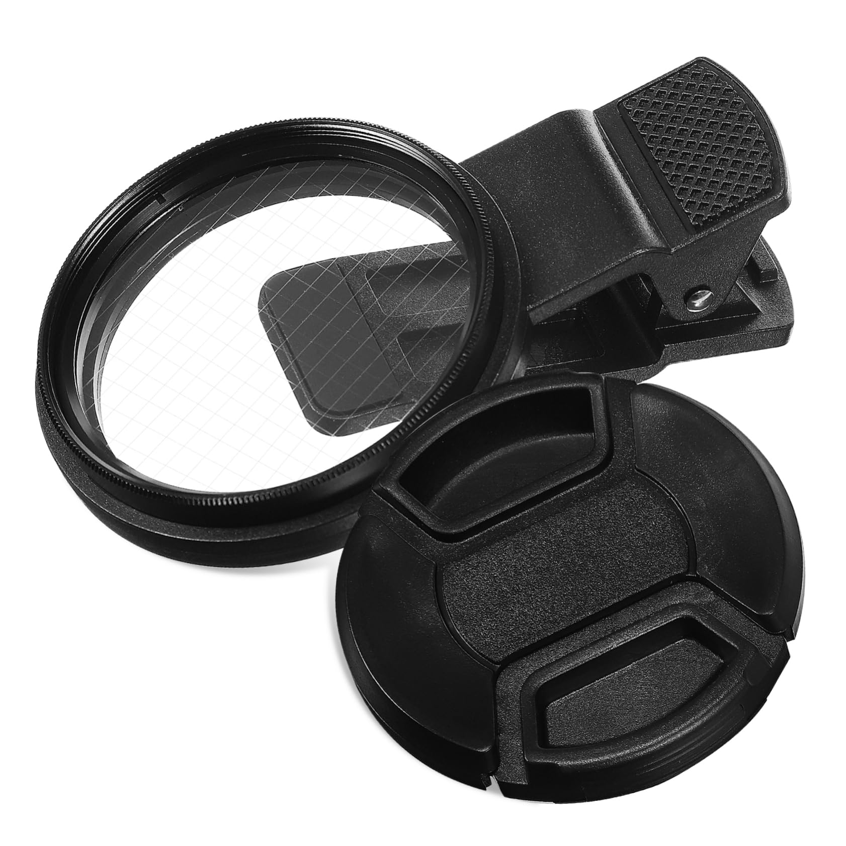 HOMSFOU Phone Camera Lens Clamp Cell Phone Mobile Phones Strainer Filter Phone Camera Lens Supply Phone Accessories Plastic