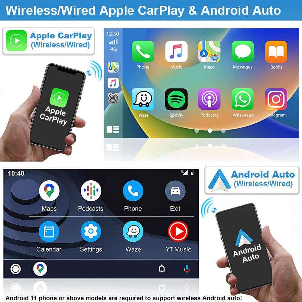 EWLSAC Android 13.0 Car Stereo Double Din for Subaru Forester 2002-2008 9 Inch HD Touch Screen Car Audio Multimedia Receiver with Carplay Android Auto GPS Radio Navigation Bluetooth Camera(2G+32G) 3