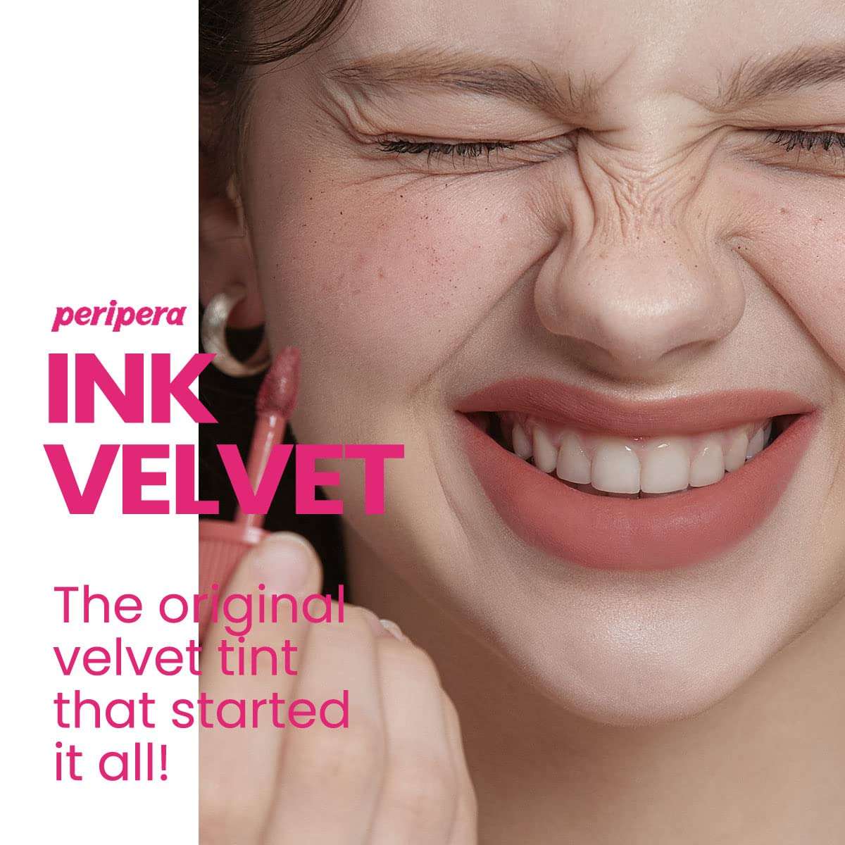 Peripera Ink the Velvet Lip Tint | High Pigment Color, Longwear, Weightless, Not Animal Tested, Gluten-Free, Paraben-Free (022 BOUQUET NUDE) 3