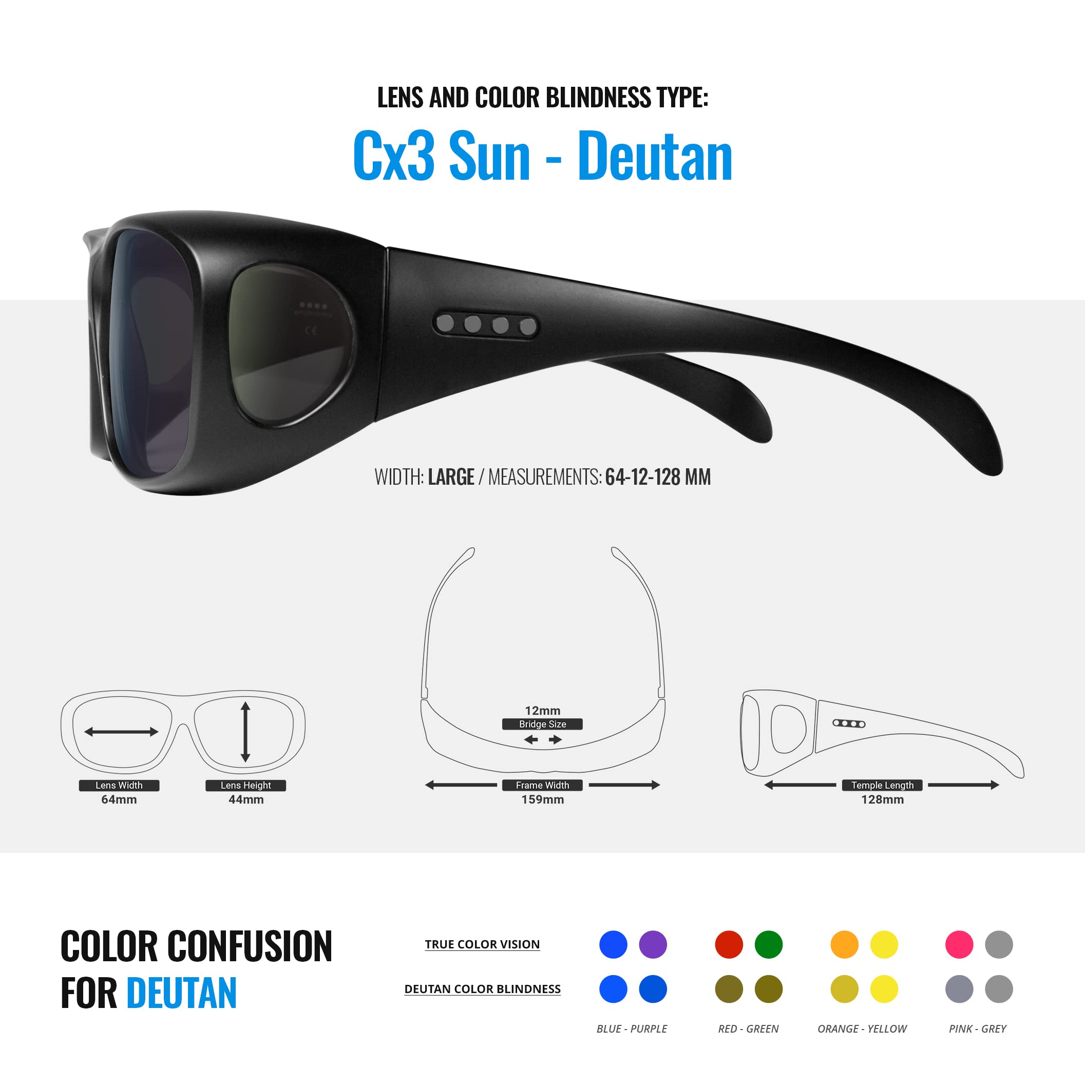 Enchroma Color Blind Glasses - Altavista - Vision Correcting & Enhancing Glasses Outdoor Use for Deutan Color Blindness 3