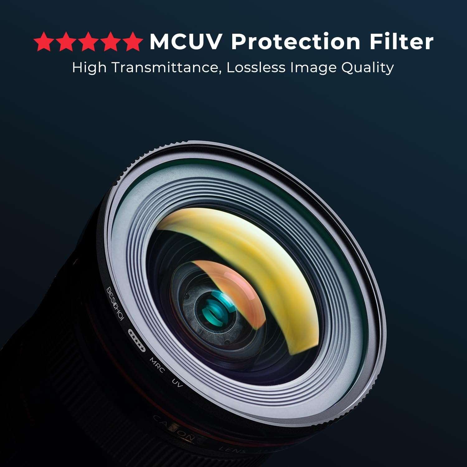 Beschoi 77mm MRC UV Protection Filter Kit, Optical Glass UV Filters Slim Protector,34 Multi-Layer Nano Coated High Definition Filter Compatible with Canon, Nikon, Sony, Sigma, etc 77mm Camera Lens 3
