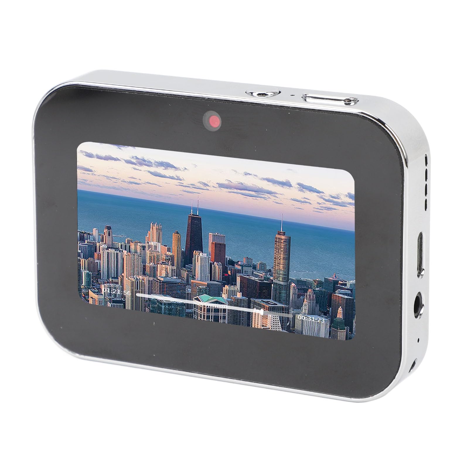 64MP 4K Digital Camera, D6 3in Digital Point and Shoot Camera for Photography and Video, Built in Flash, Music Player, Voice Recorder, Alarm Clock, OTG Connection