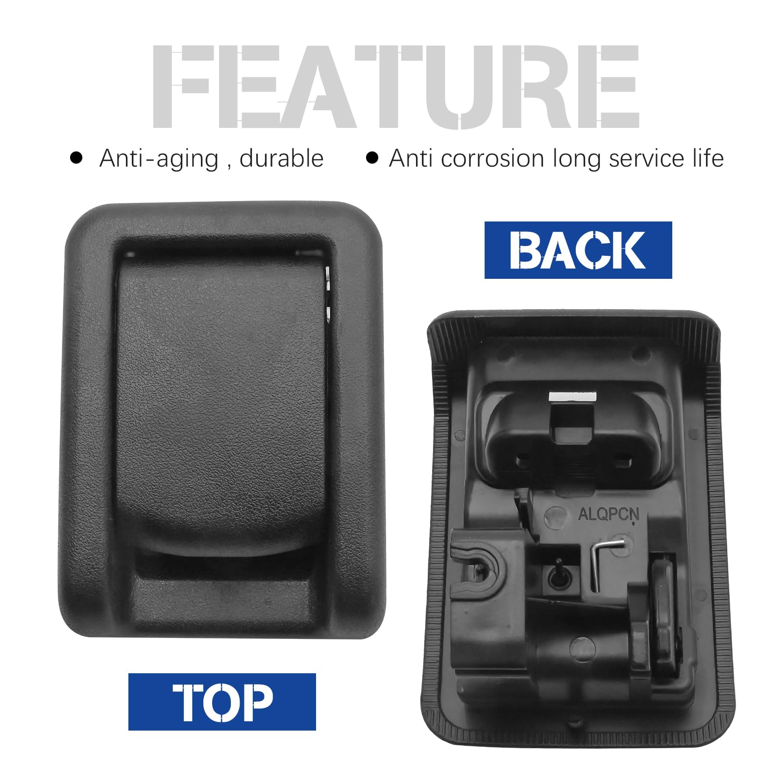 SYOWADA 72057-60130-C0 Rear Seat Lock Control Lever Replacement for Toyota 4runner 2009 2010 2011 2012 2013 2014 2015 2016 2017 2018 2019 Replace 72057-60130-A3 (Black) 3