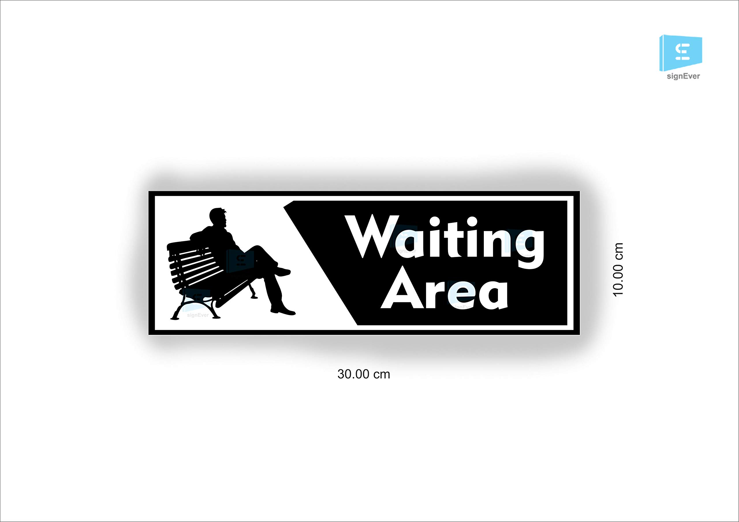 SIGN EVER Waiting Area Sign Boards For Office Hospital Bank Clinic Signage Medical College Doors Commercial Signage Boards L x H 30 Cm x 10 Cm 1