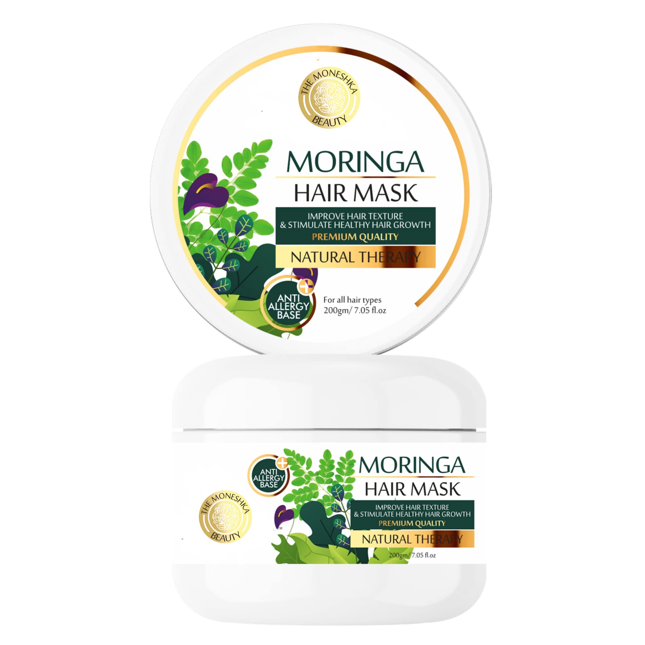 Moringa Hair Mask Smoothening Hair Stronger Frizz Free Healthy Nourishing 200gm 1