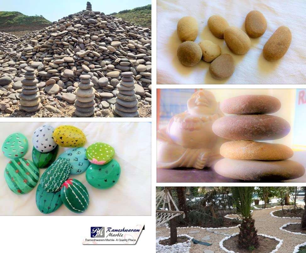 RM RM Painting Rocks by Rameshwaram Marble Kindness Rocks for Painting - Very Smooth Surface - Easy to Paint - 11 Stones Ranging from 2.0 to 3.0 inches 5