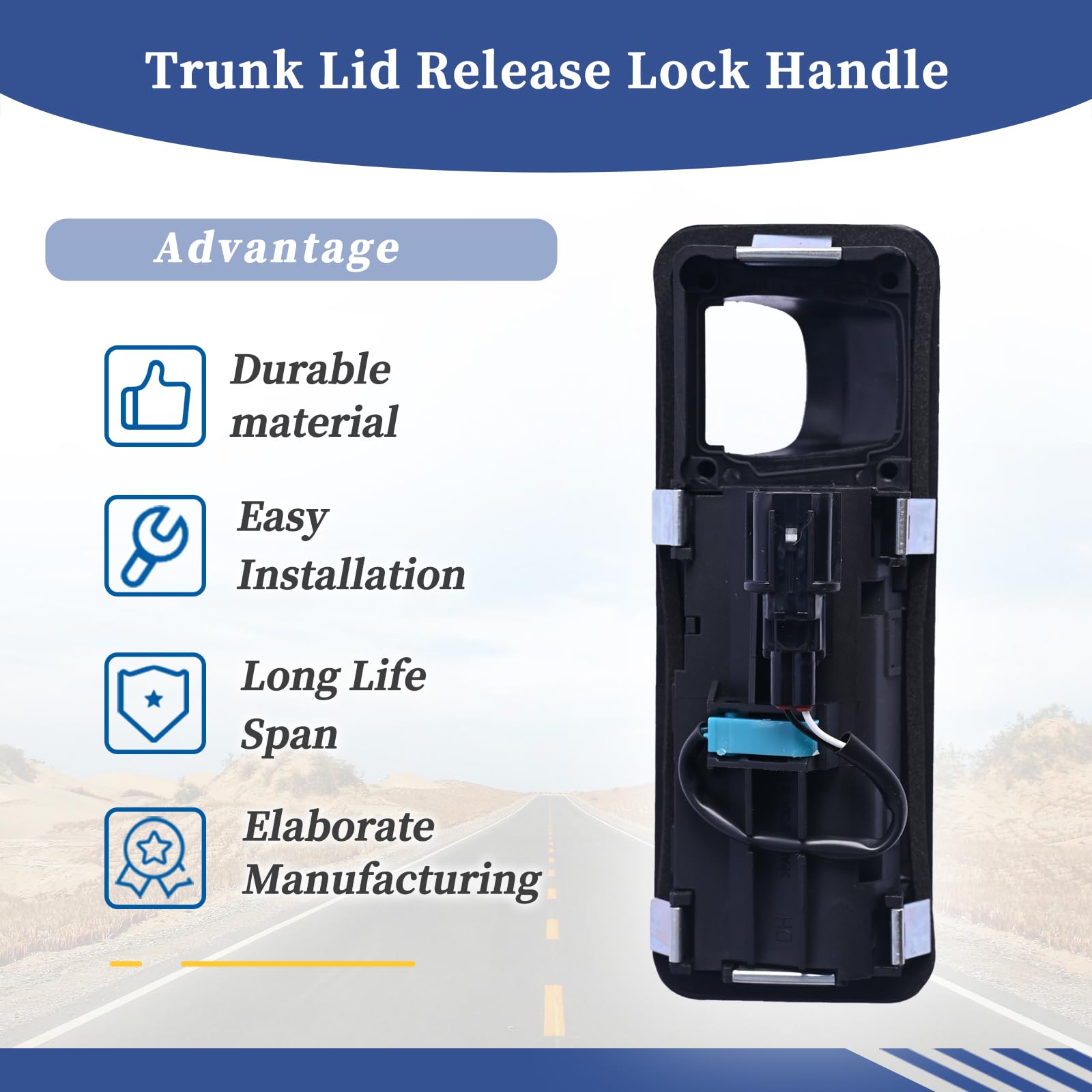 Getfarway 81260-B10104X Trunk Lid Release Lock Handle Switch Compatible with Hyundai Genesis 2014-2016 Genesis G80 2017-2020 Sedan 4-Door Replace 81260B10104X 6
