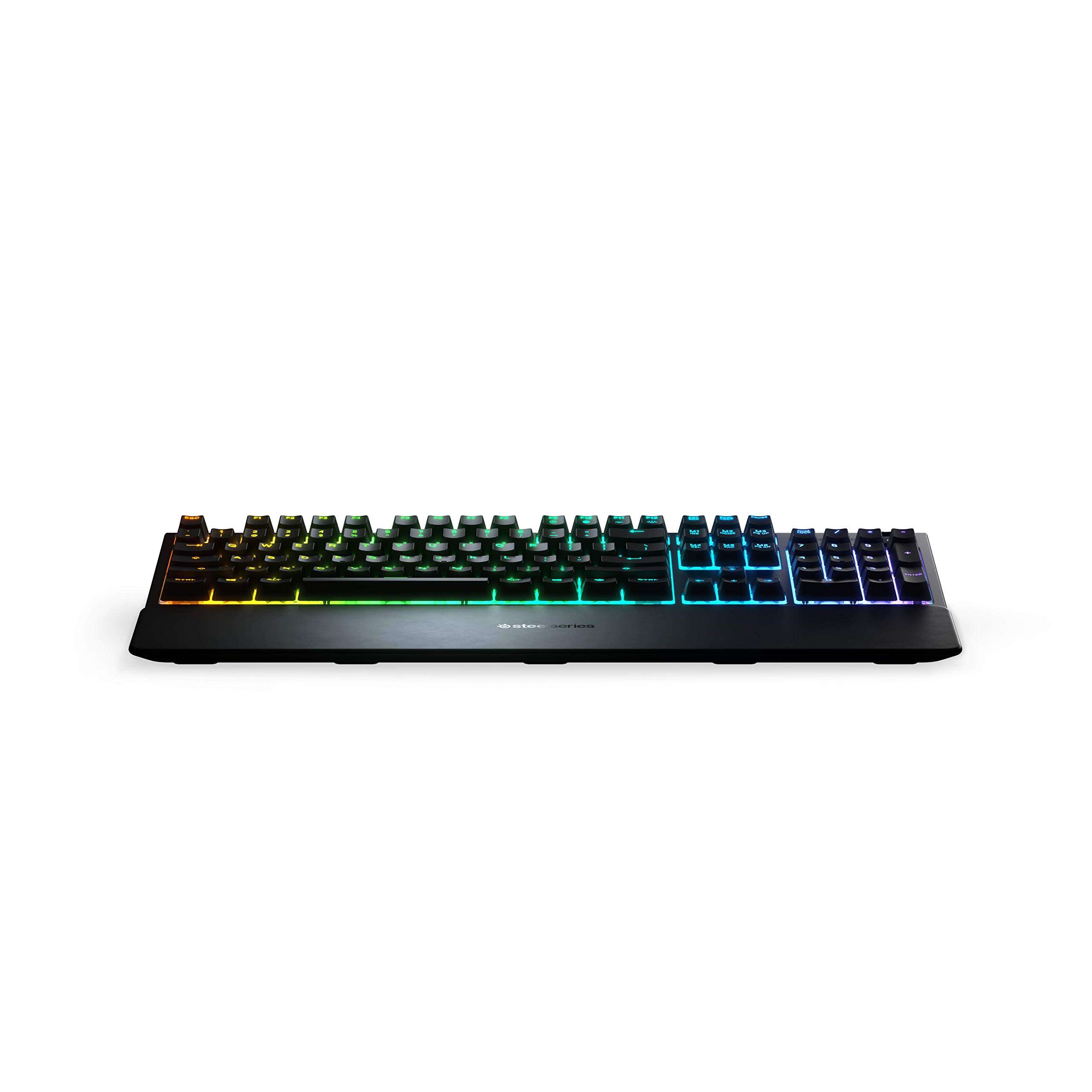 SteelSeries Apex 3 RGB Gaming Keyboard – 10-Zone RGB Illumination – IP32 Water Resistant – Premium Magnetic Wrist Rest (Whisper Quiet Gaming Switch) - BR (Brazilian Portuguese) 4