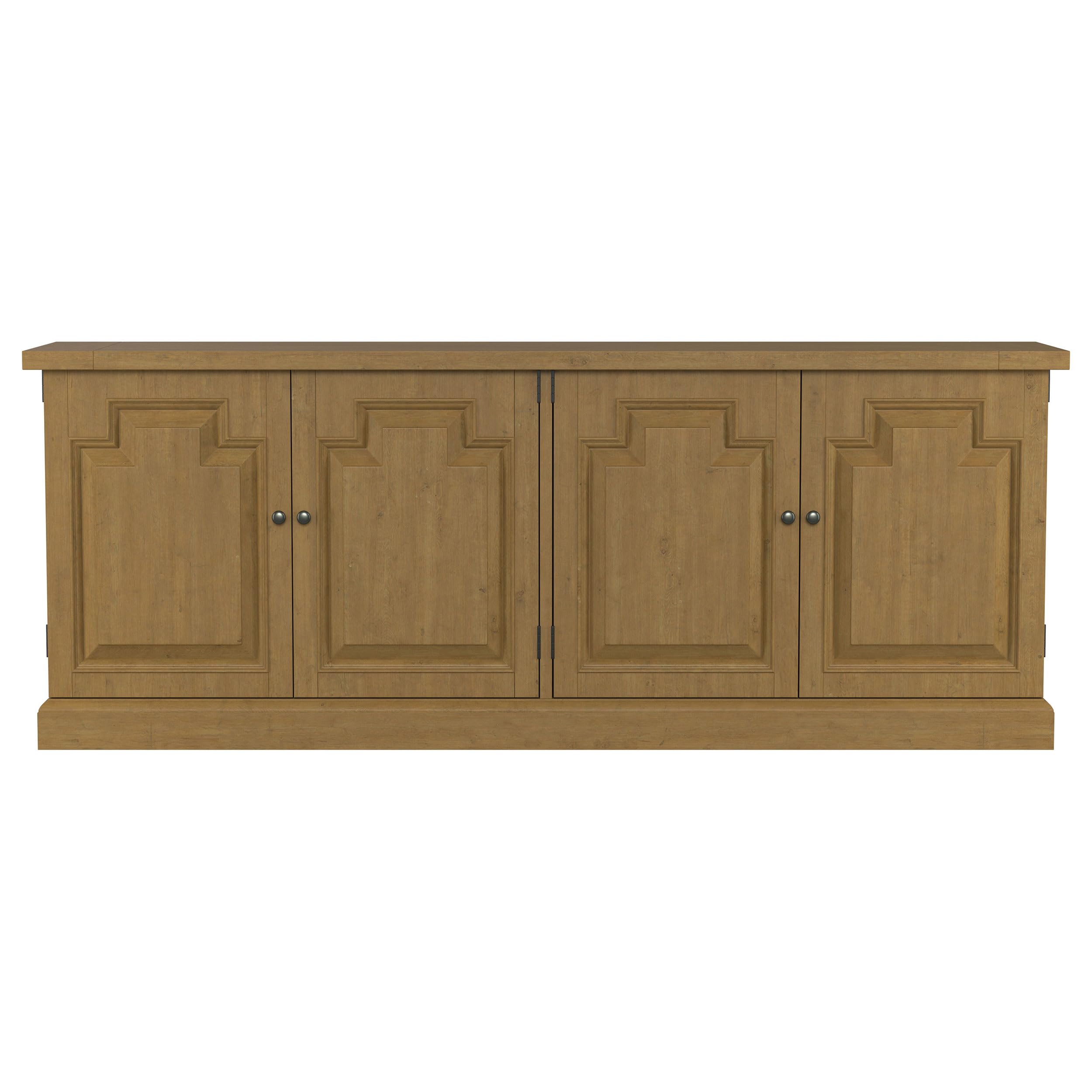 Coaster Home Furnishings - Florence - 4-Doors Solid Wood Buffet Storage Cabinet - Sideboard with Drawers - Dining Room & Kitchen Storage - Rustic Honey - 180205 5