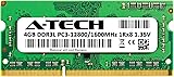 A-Tech 4GB RAM Compatible for Dell Inspiron 3050 Micro Desktop | DDR3/DDR3L 1600MHz SODIMM PC3L-12800 204-Pin Non-ECC Unbuffered Memory Upgrade Module 2