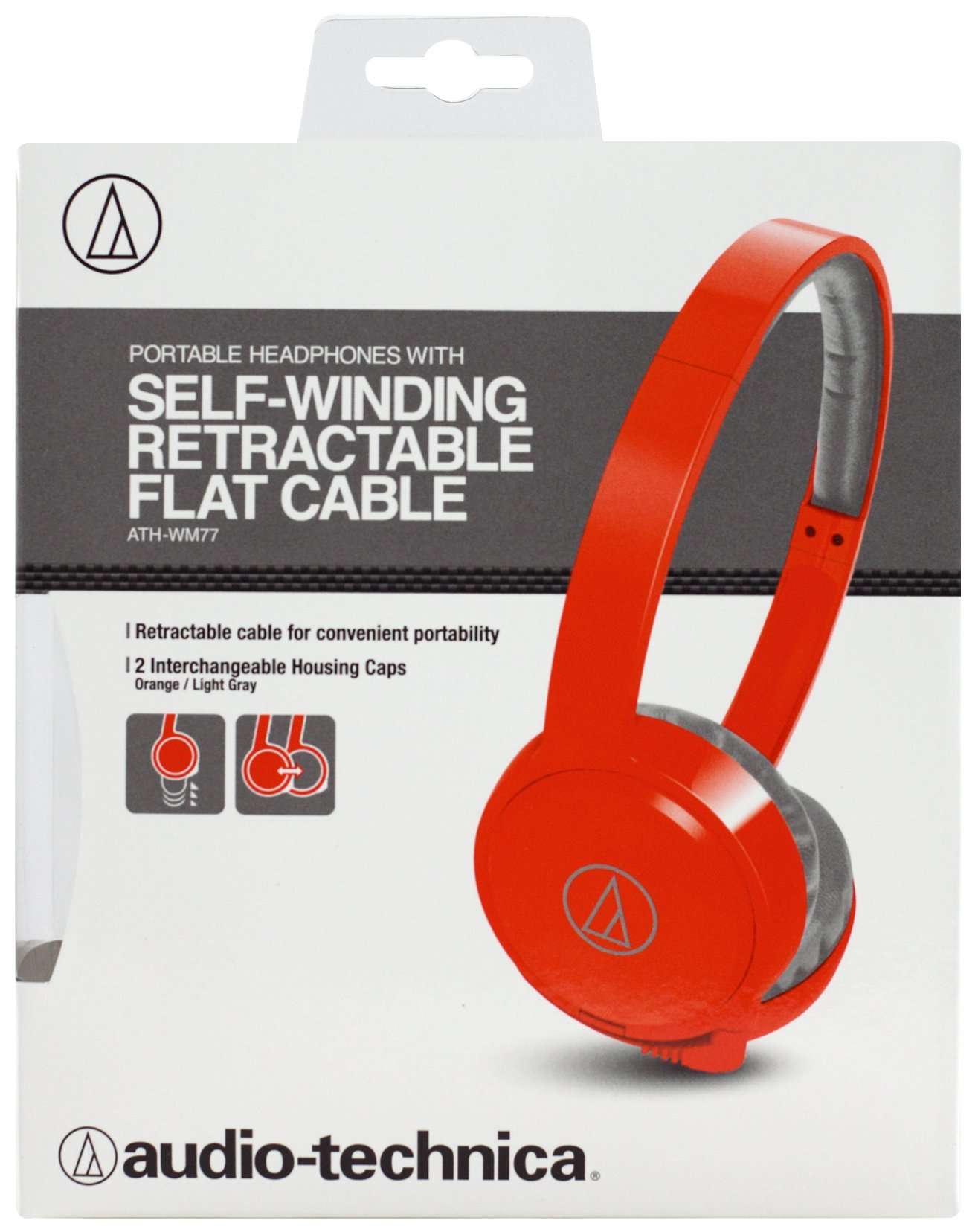 Audio Technica ATH-WM77 On ear Headphones (Orange) 2