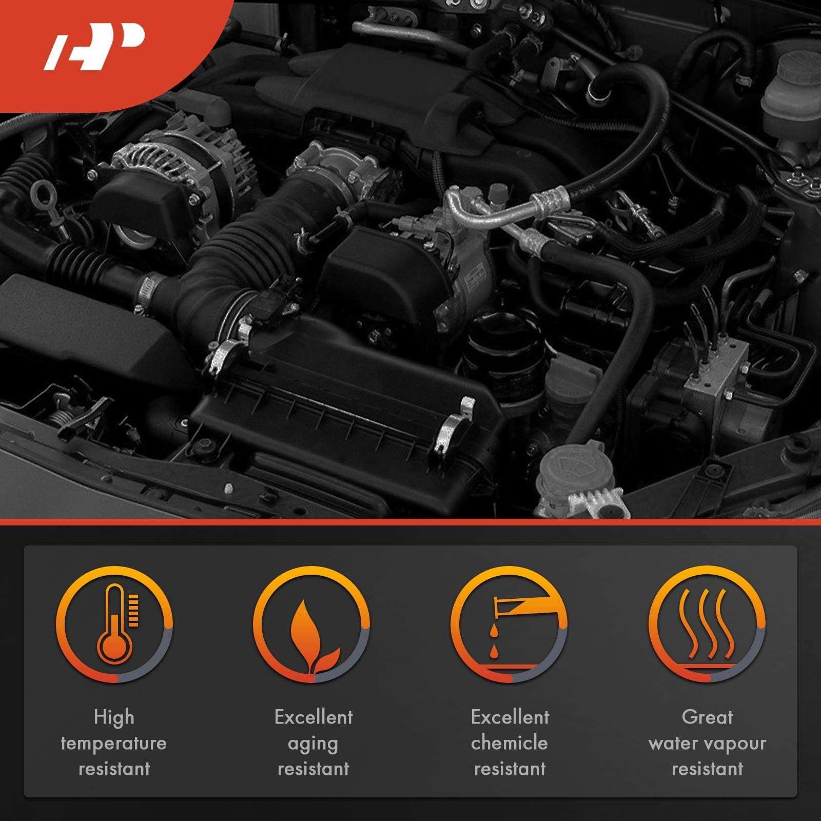 A-Premium Engine Air Cleaner Intake Hose W/Clamps Compatible with BMW 320i, 320i xDrive, 328i, 328i GT xDrive, 328i xDrive, X5, 528i, 528i xDrive, X3, 428i, 428i Gran Coupe, X1, 228i, X4, Z4 4