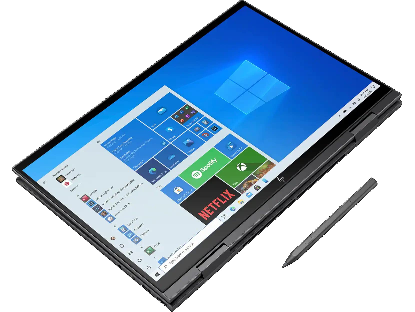 HP Envy x360 15 2in1 Laptop for Entertainmen (AMD Ryzen 7 5700U 8-Core, 16GB RAM, 1TB PCIe SSD, AMD Radeon, 15.6" Touch Full HD (1920x1080), Active Pen, WiFi, Win 11 Pro) with Hub 6