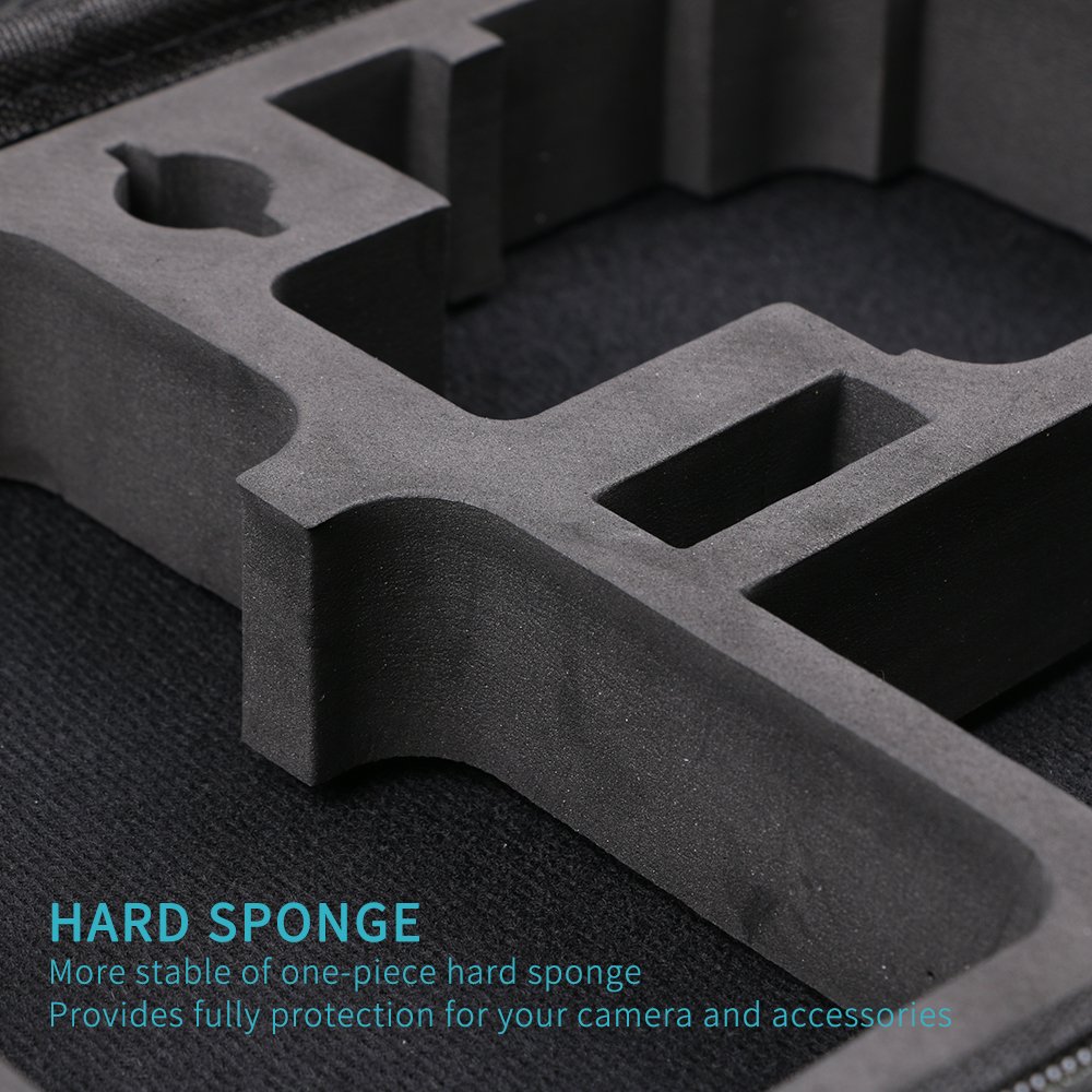 SUREWO Surface-Waterproof Carrying Case Compatible with GoPro Hero 13/12/11/10/9/8/7/(2018)/6/5 Black,DJI osmo action,AKASO/Campark/YI Action Camera and More (Large) 4