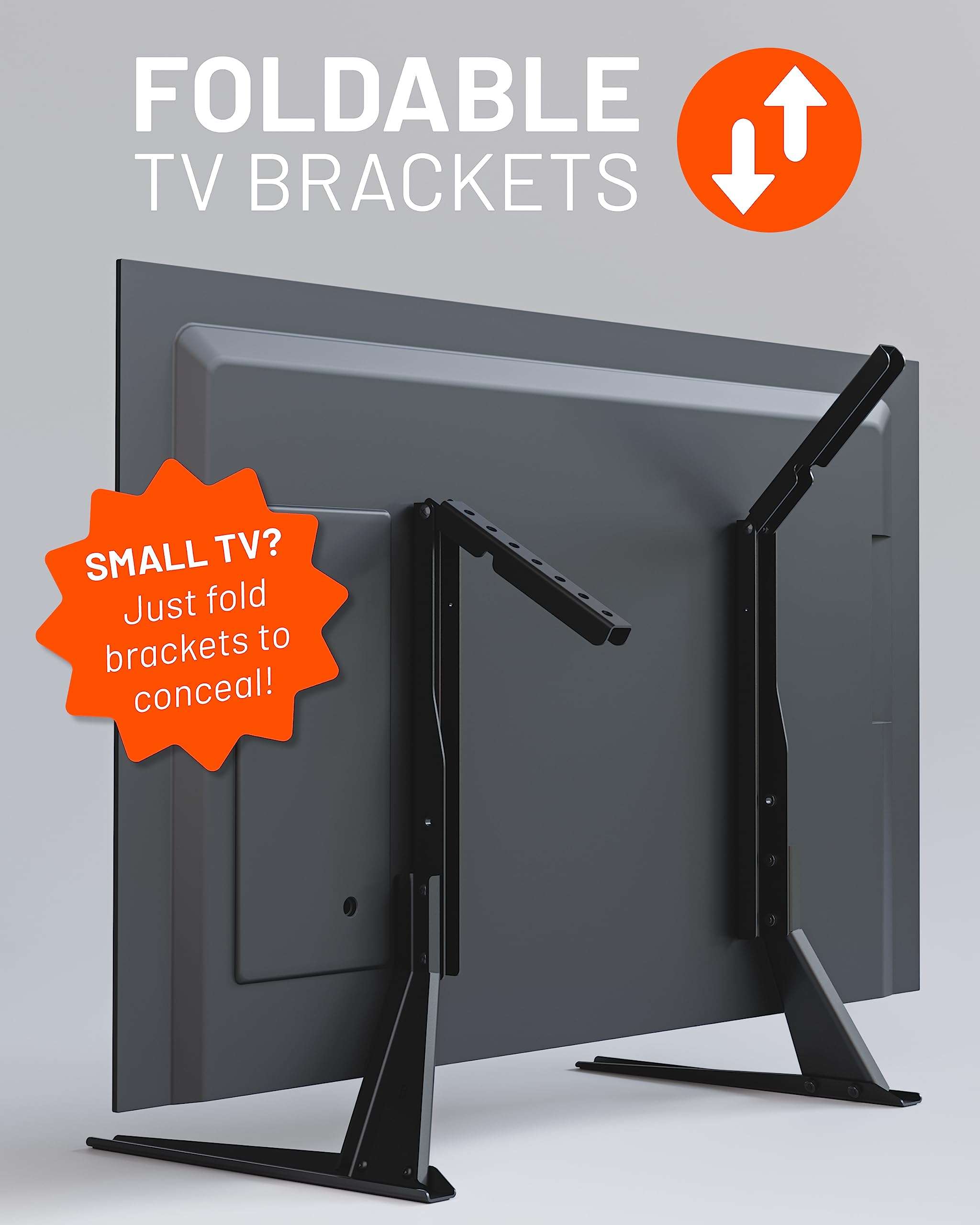 ECHOGEAR Replacement TV Stand for Screens 32 to 65" & ArcReact Ulta High Speed 4ft HDMI Cable 5