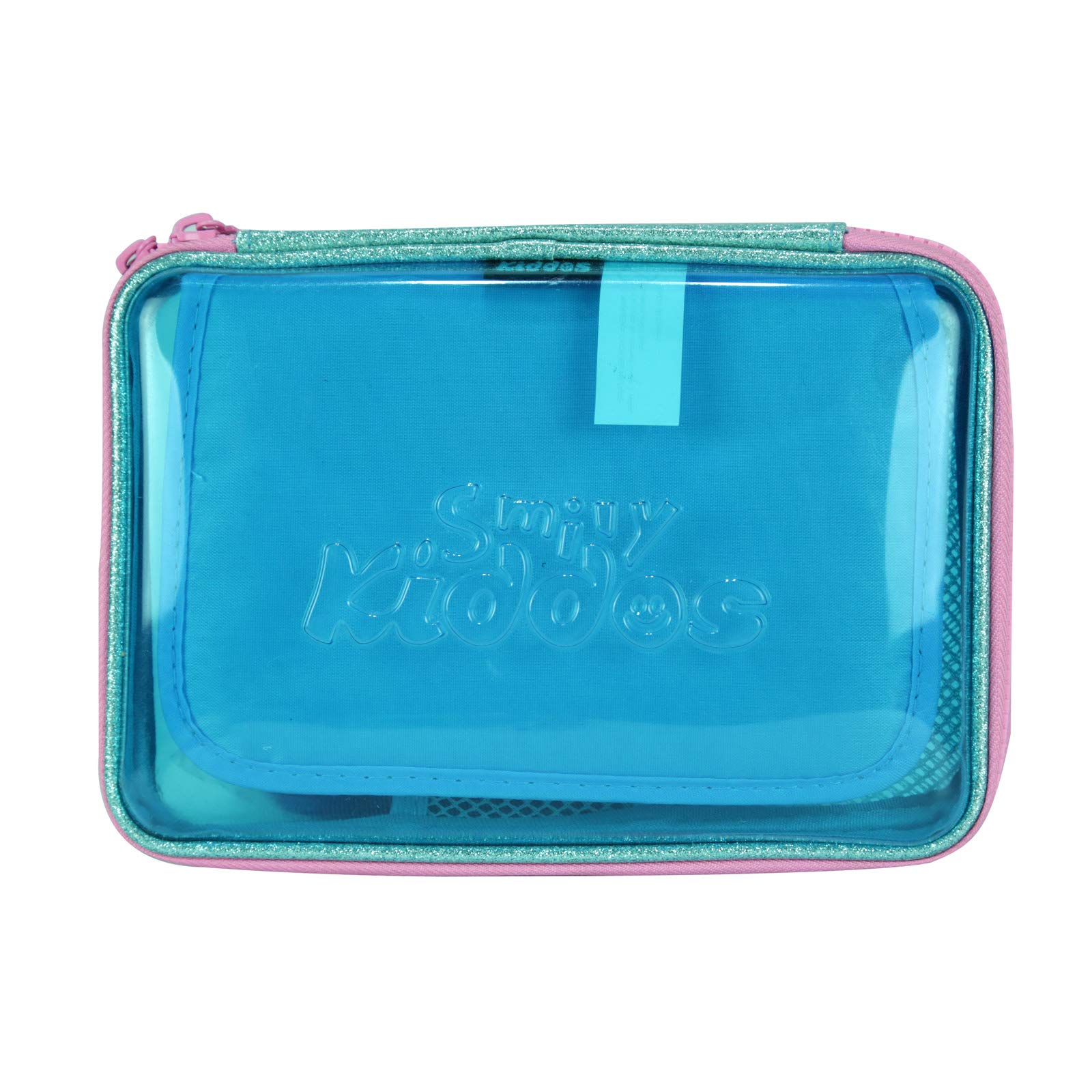 Smily Kiddos | Smily PVC Pencil Case (Light Blue) | Kids & School Pencil Case | School Pencil case | Pencil Case for Boys & Girls | Girls Stylish Pencil Box 3