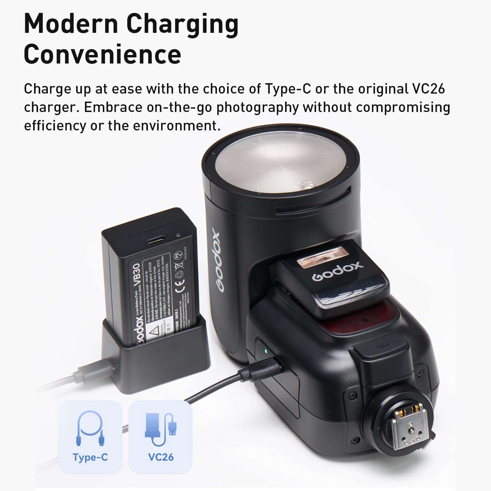 Godox V1Pro N V1Pro-N Camera Flash Speedlight Godox V1-N Upgraded Version for Nikon Cameras 5