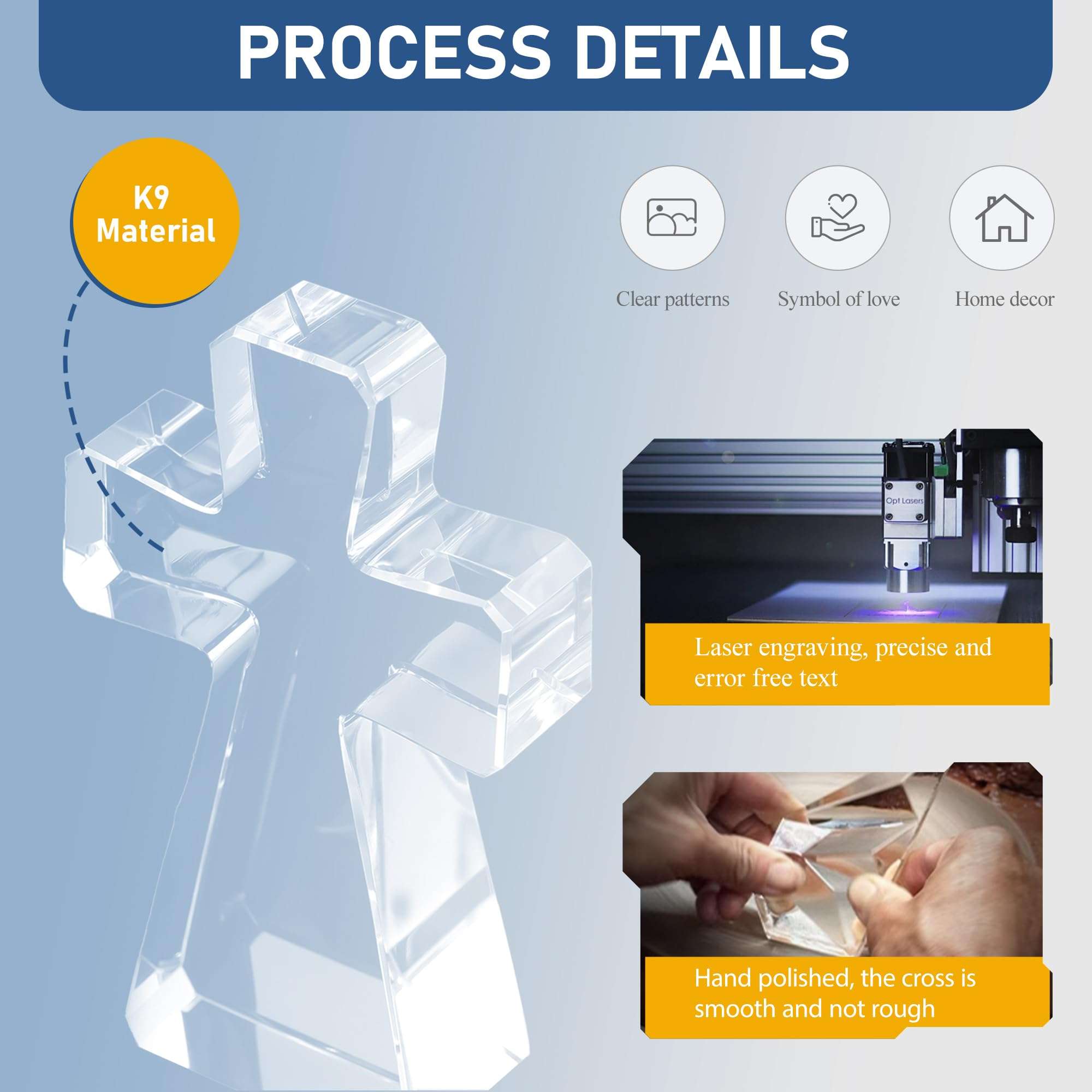 BLUEBOOK 60th Anniversary Wedding Standing Cross Gifts for Couple,4x6in Happy Anniversary Table Decoration Gifts for Parents, 60 Years of Marriage Best Gifts Idea for Women Her Him 5