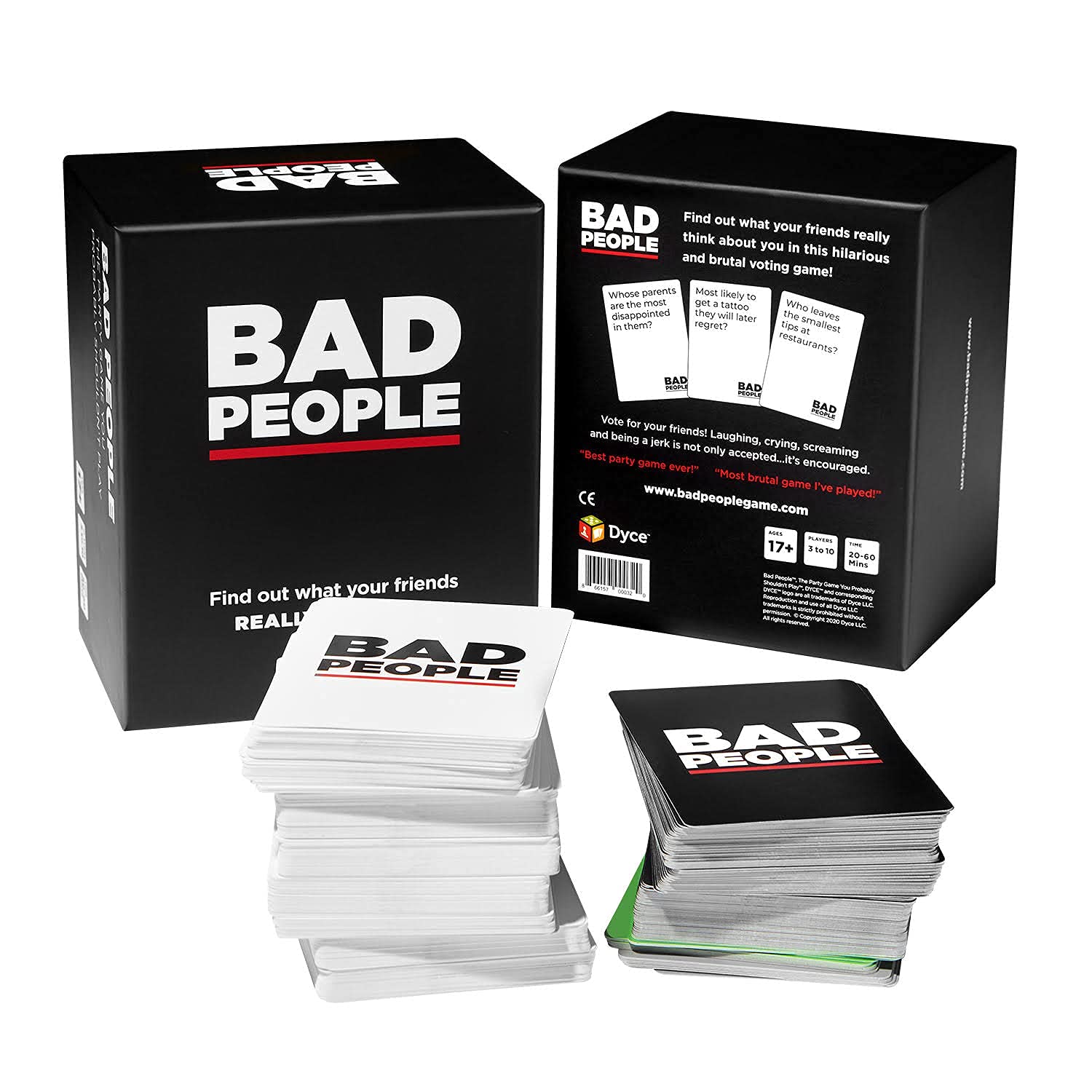 MPS MY PARTY SUPPLIERS Bad People Card Game, Bad People Game for Friends, After Dark Expansion Set Adult Card Game for Friends Party Game Board Games Night Game Find Out What Your Friends Think of You 3