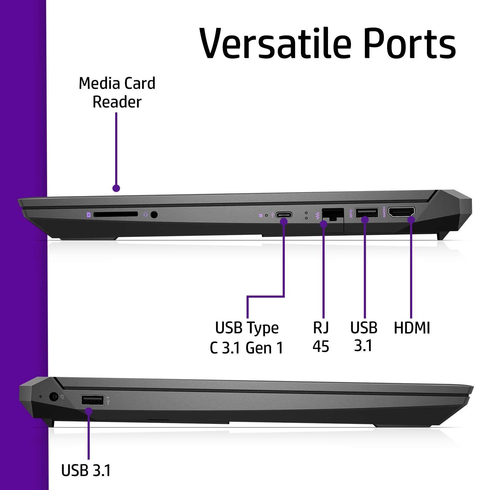 HP Pavilion Gaming 5th Gen AMD Ryzen 5 Processor 15.6 inches(39.6cm) FHD Gaming Laptop (8GB/512GB SSD/144 Hz/Windows 10 Home/MS Office/NVIDIA GTX 1650 4GB/Shadow Black), 15-ec2008AX, 1.98kg 5