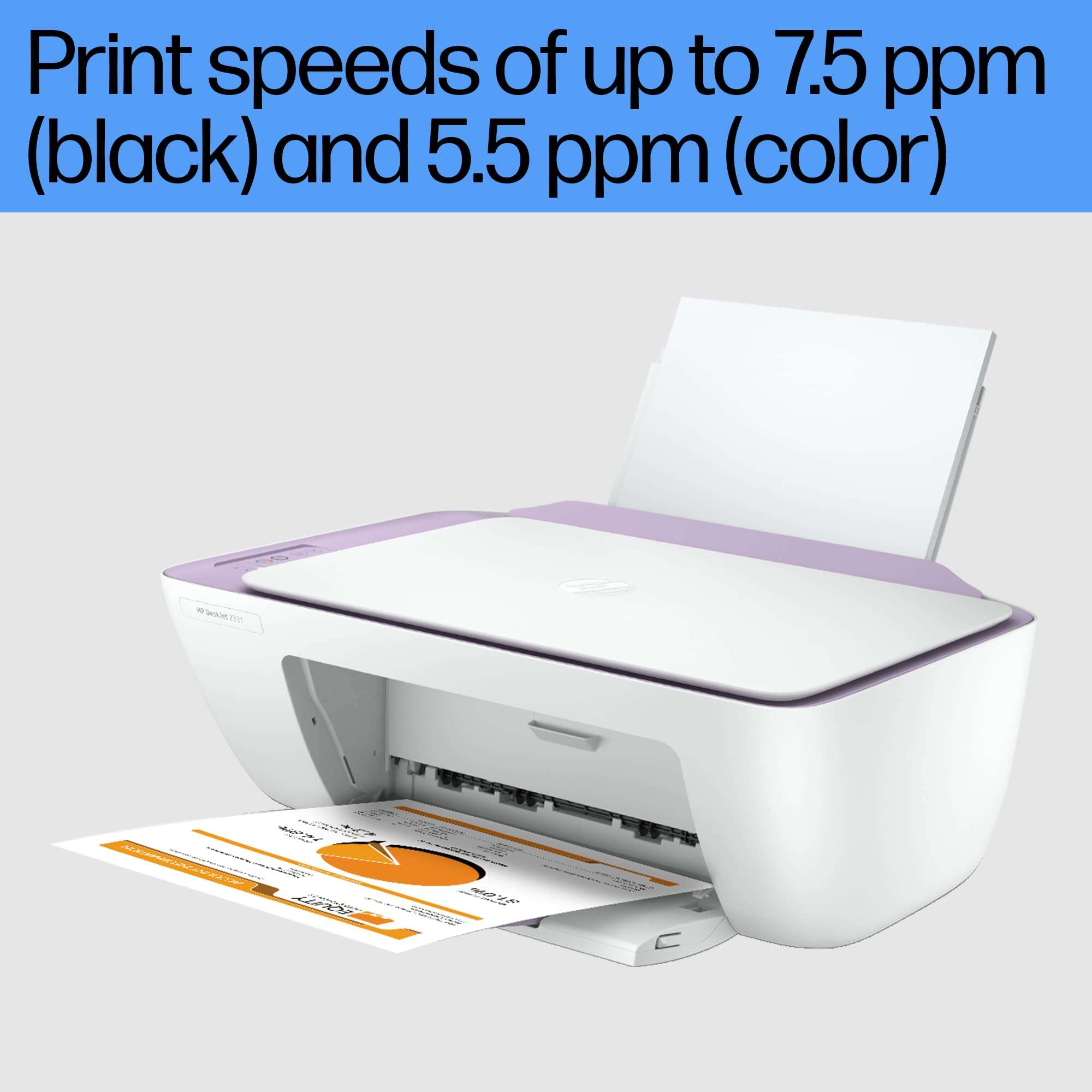 HP Deskjet 2331 Colour Printer, Scanner and Copier for Home/Small Office, Compact Size, Reliable, Easy Set-Up Through HP Smart App On Your Pc Connected Through USB, Ideal for Home. 4