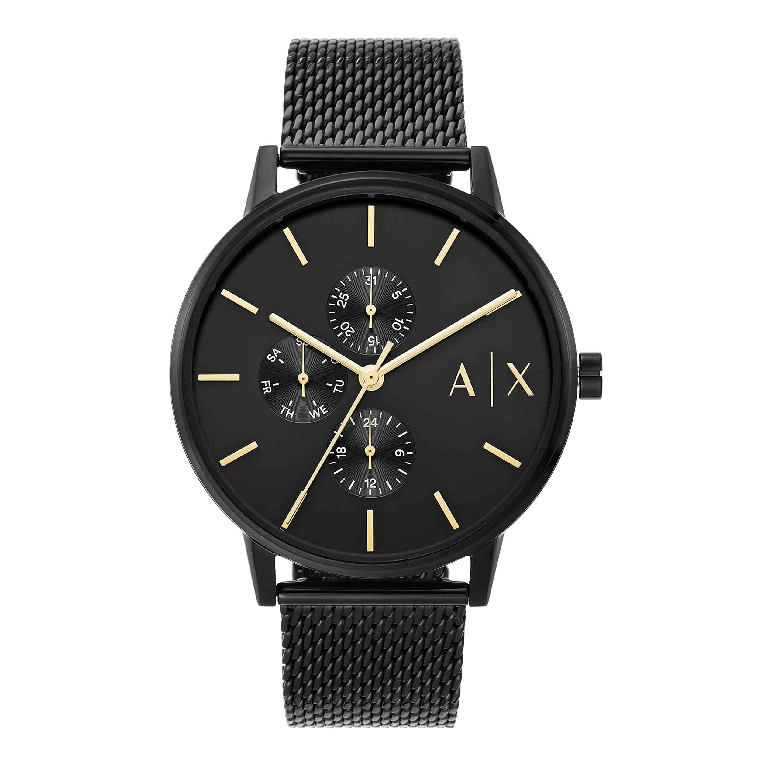 Armani Exchange Stainless Steel Analog Black Dial Men Watch-Ax2716, Black Band 1