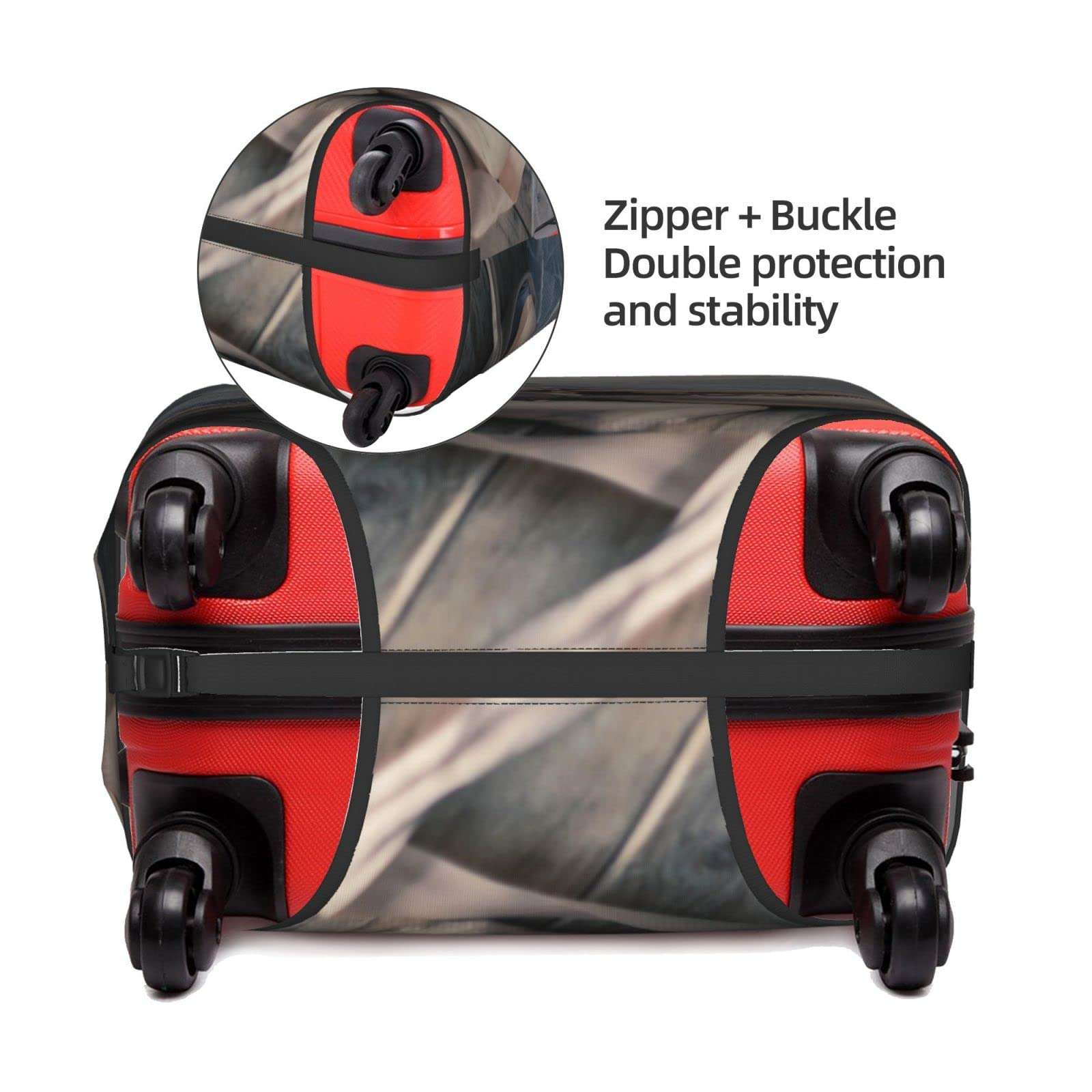 Ballet Shoe Print Travel Luggage Cover Elastic Suitcase Trolley Protector Cover For(22-28in) Luggage,Rolling Luggage Protective Cover Case For Travel(Customizable) 4