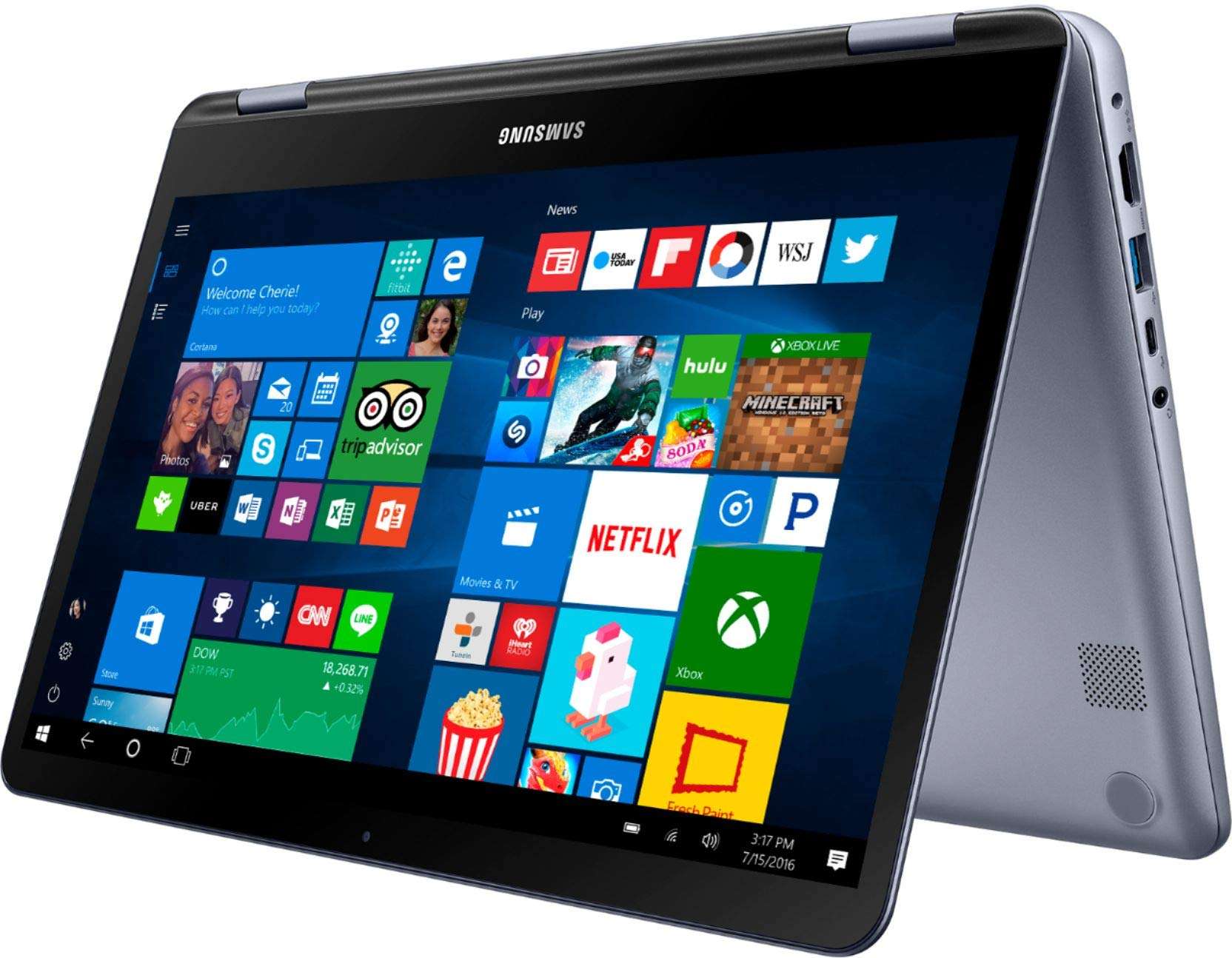 Samsung - Notebook 7 Spin 2-in-1 13.3" Touch-Screen Laptop - Intel Core i5 - 8GB Memory - 512GB Solid State Drive - Stealth Silver 5
